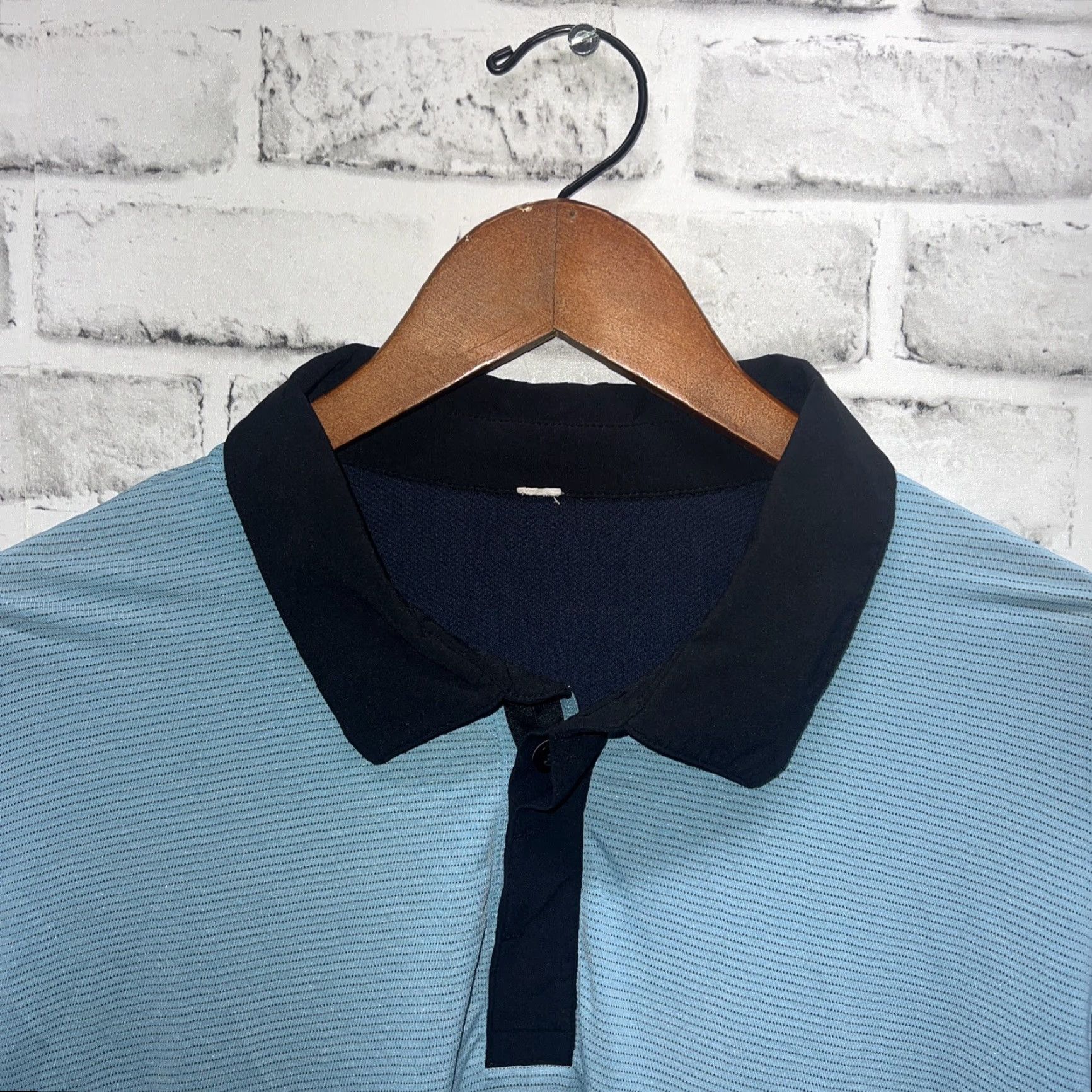Lululemon Lululemon Athletica Polo Shirt Mens Size M Blue Shirt Mens M Blue Polo Shirt Size US M / EU 48-50 / 2 - 2 Thumbnail