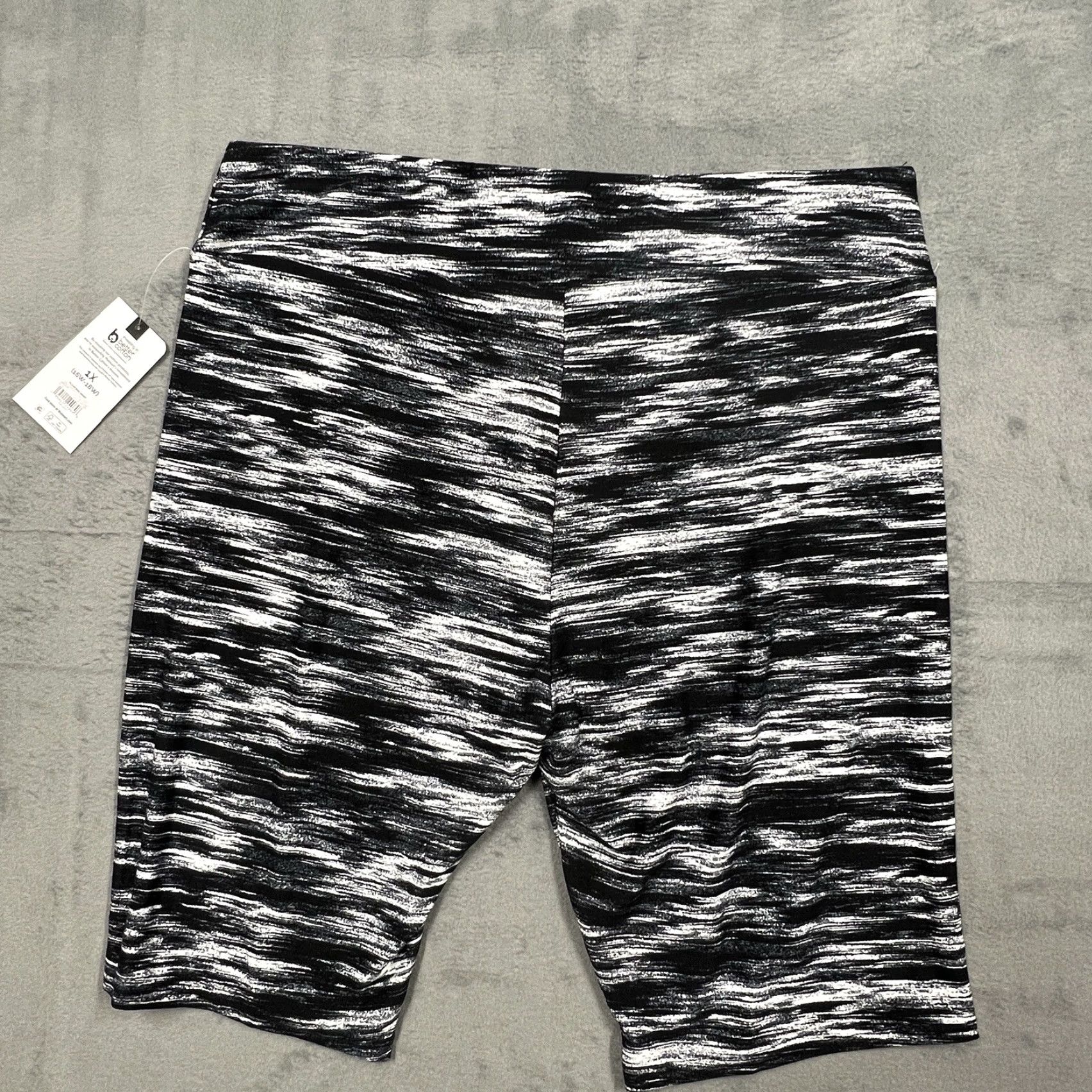Vintage TERRA & SKY Biker Shorts Women 1X (16-18W) Spandex Polyester Pull On NWT Size 40" / US 18 - 4 Thumbnail