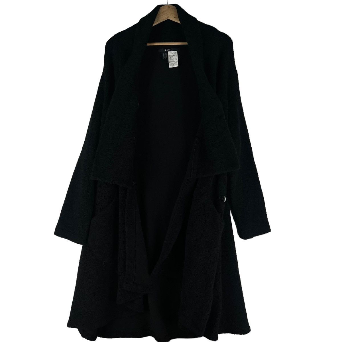 Yohji Yamamoto 🔥RICH BLACK - RUNWAY WOOL LONG JACKET OVERSIZED | Grailed