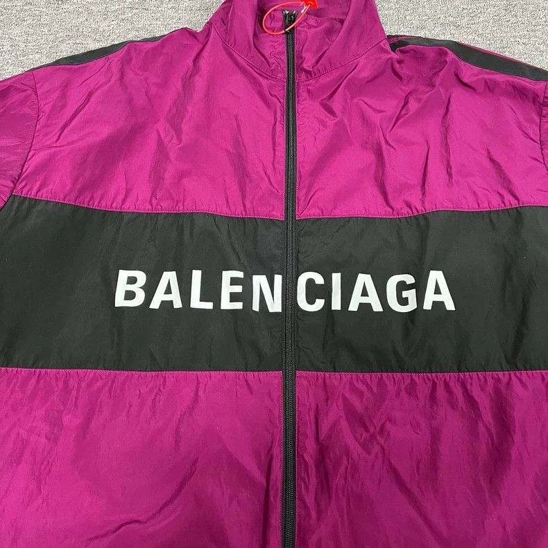 Balenciaga Balenciaga Letter-print color-block school uniform jacket 2 Size US M / EU 48-50 / 2 - 5 Thumbnail