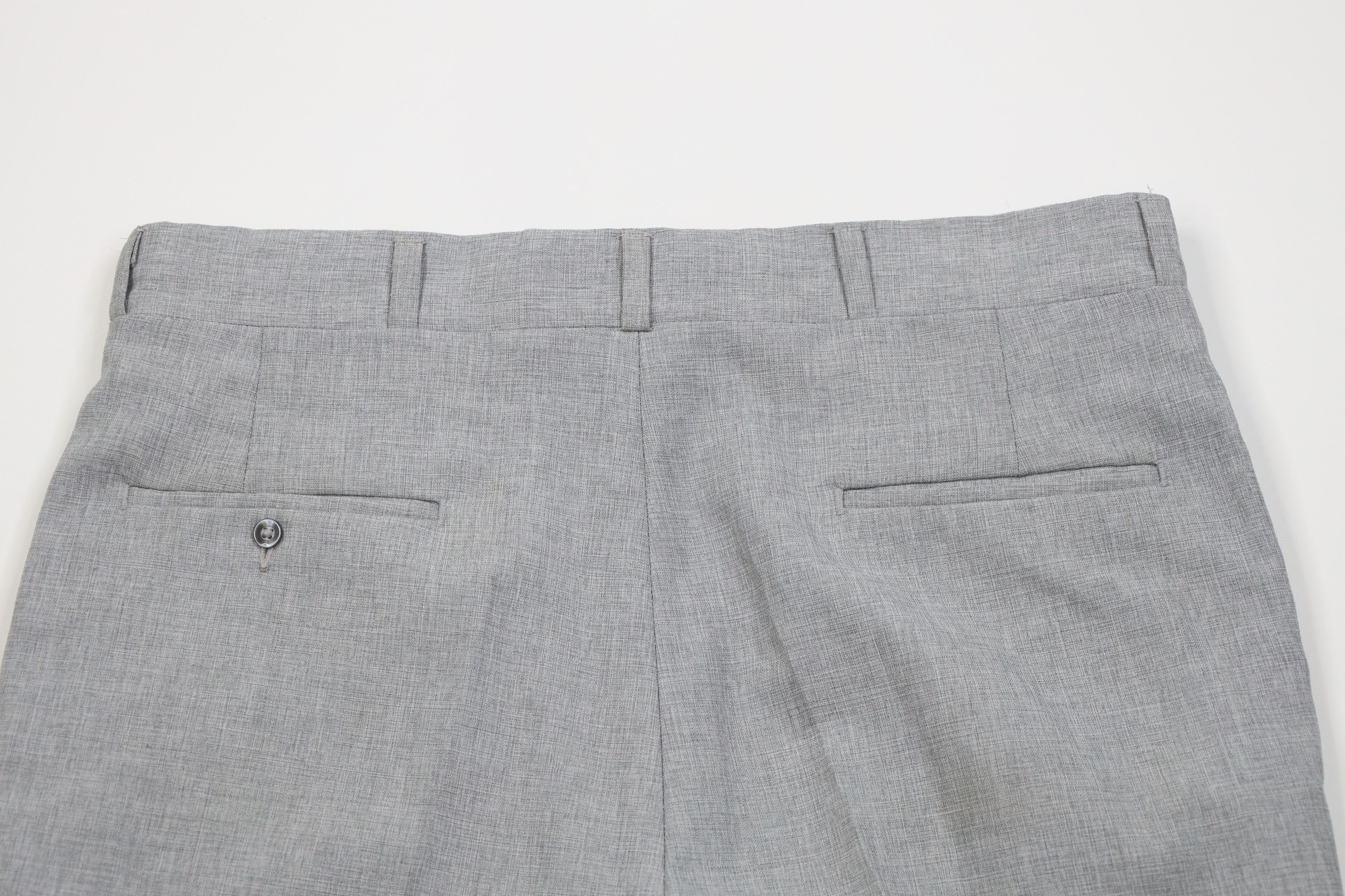 Vintage Vintage 70s Streetwear Flared Wide Leg Chino Pants Gray USA Size US 34 / EU 50 - 11 Thumbnail
