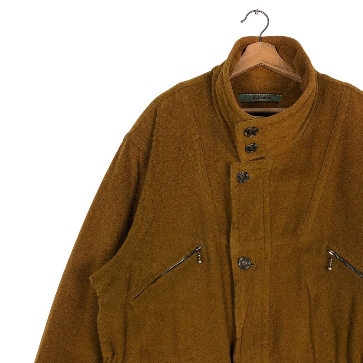 Hugo Boss 🔥VINTAGE HUGO BOSS MADE IN ITALY BIKER JACKET MULTI POCKETS Size US M / EU 48-50 / 2 - 9 Thumbnail