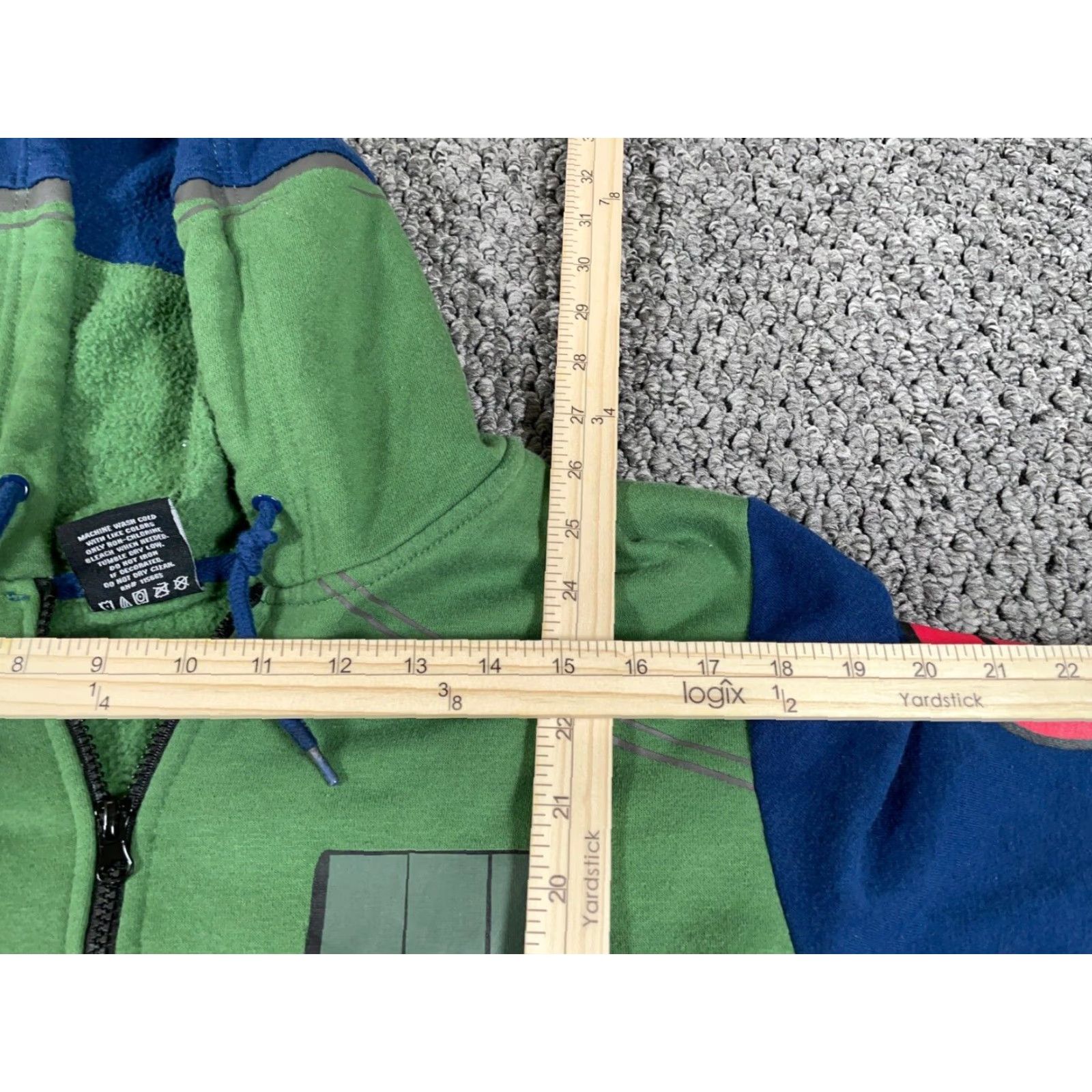 Vintage Naruto Hoodie Adult Medium Green Full Zip Sweatshirt 2007 90s Retro Anime Graphic Print Mens Size US M / EU 48-50 / 2 - 7 Thumbnail