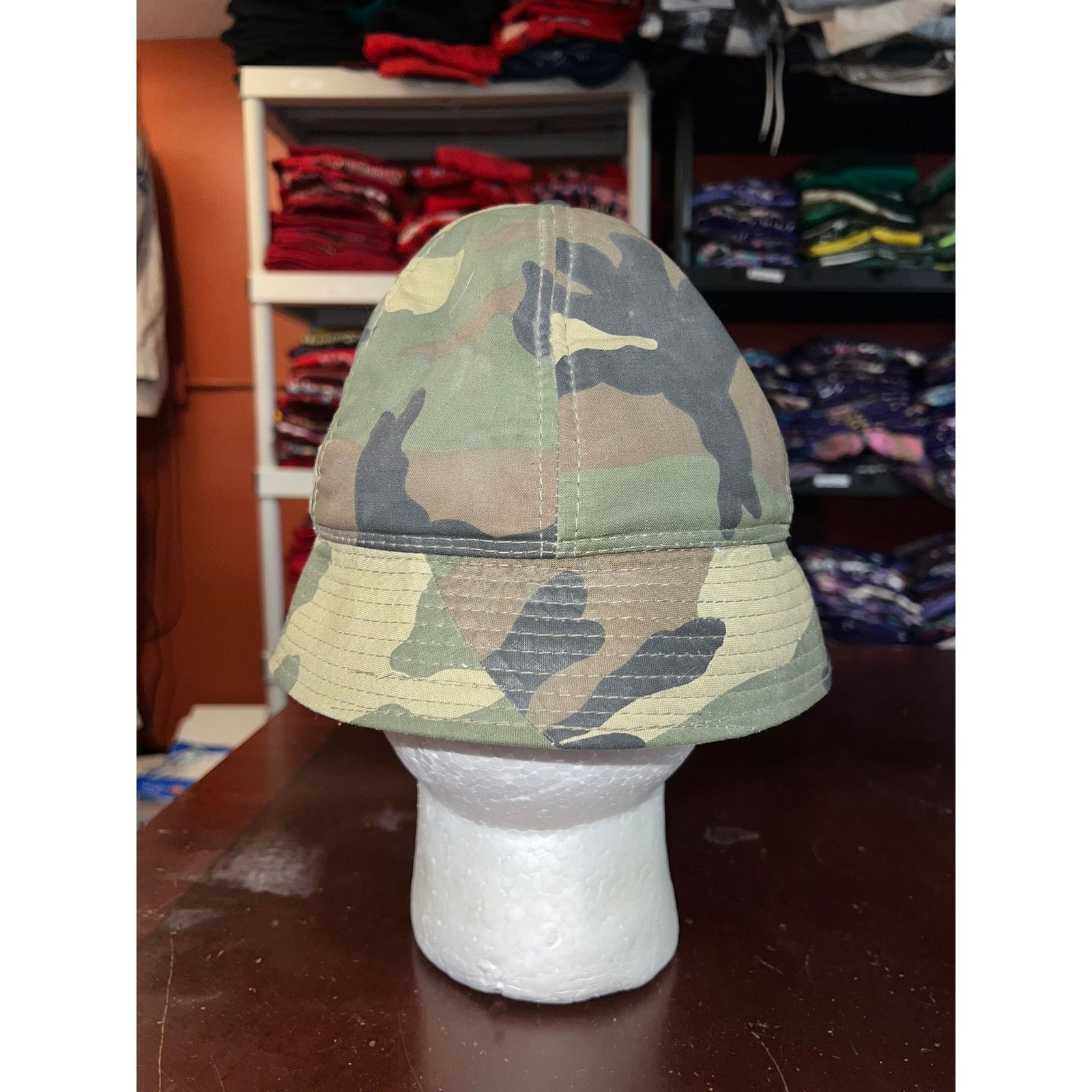 Winchester Vintage Winchester Camo Bucket Hat Duck Hunting Green 90s OS Size ONE SIZE - 5 Thumbnail