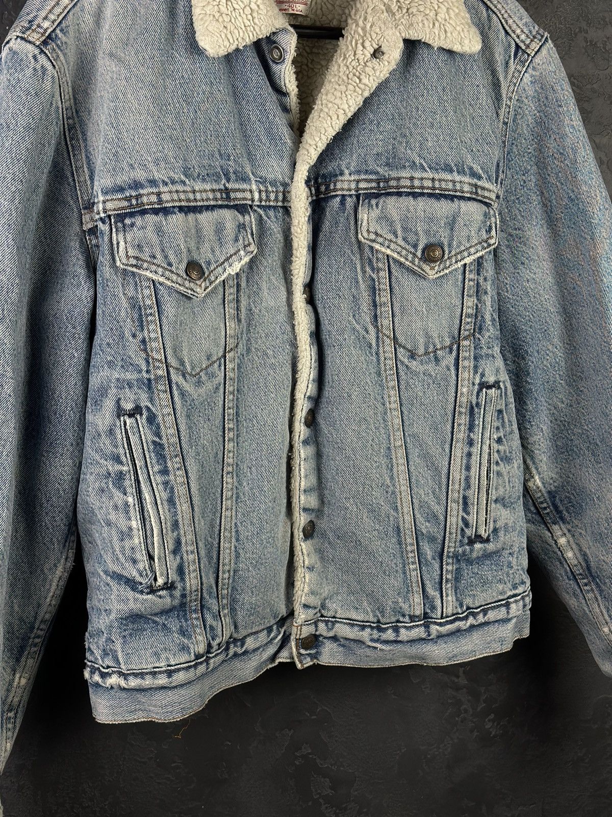 Levi's Vintage Clothing × Vintage Vintage 90s Levi Sherpa Made in USA San Francisco Size US L / EU 52-54 / 3 - 4 Thumbnail