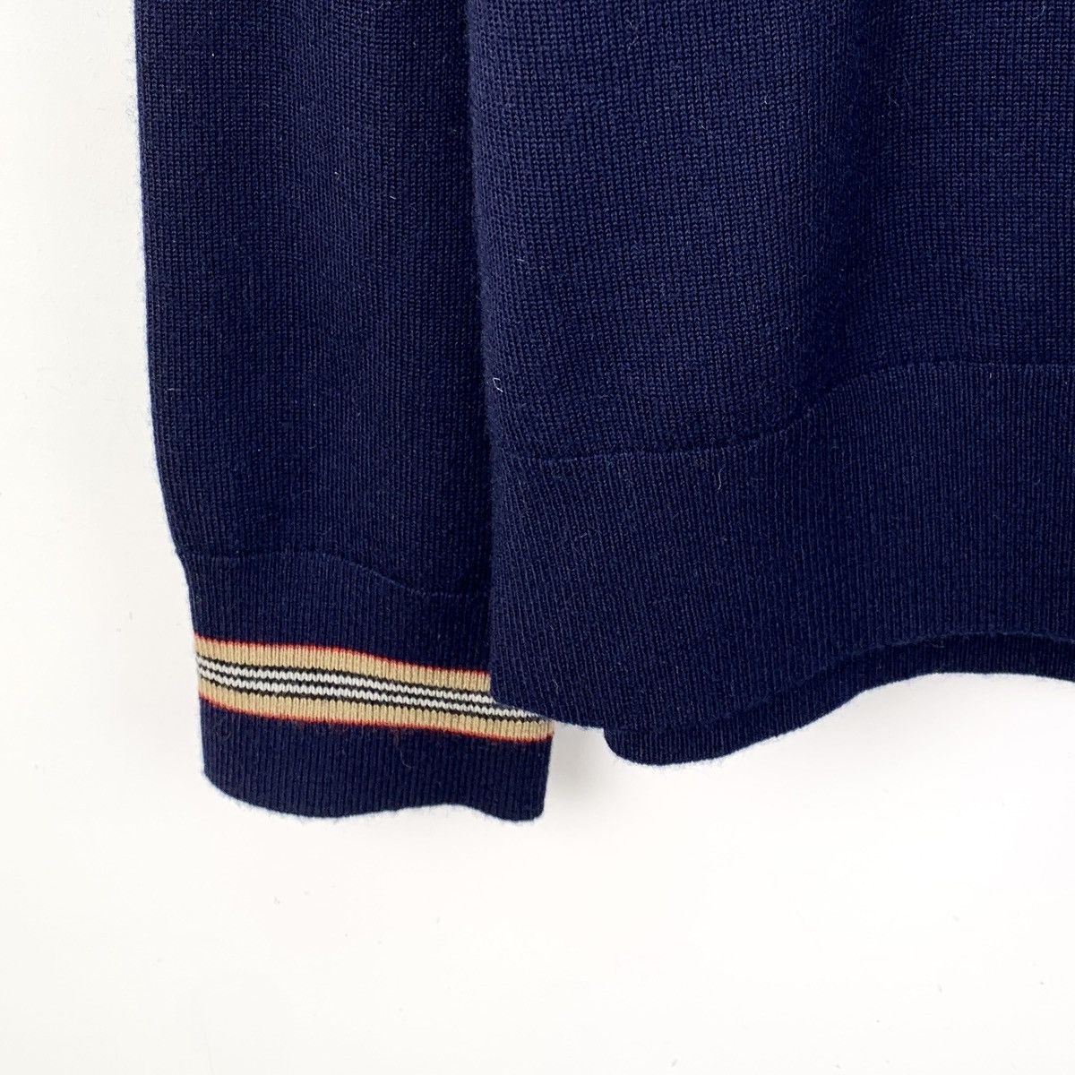 Burberry Burberry Striped Spliced Wool Long Sleeve Knit Sweater K26WX Size US M / EU 48-50 / 2 - 4 Thumbnail