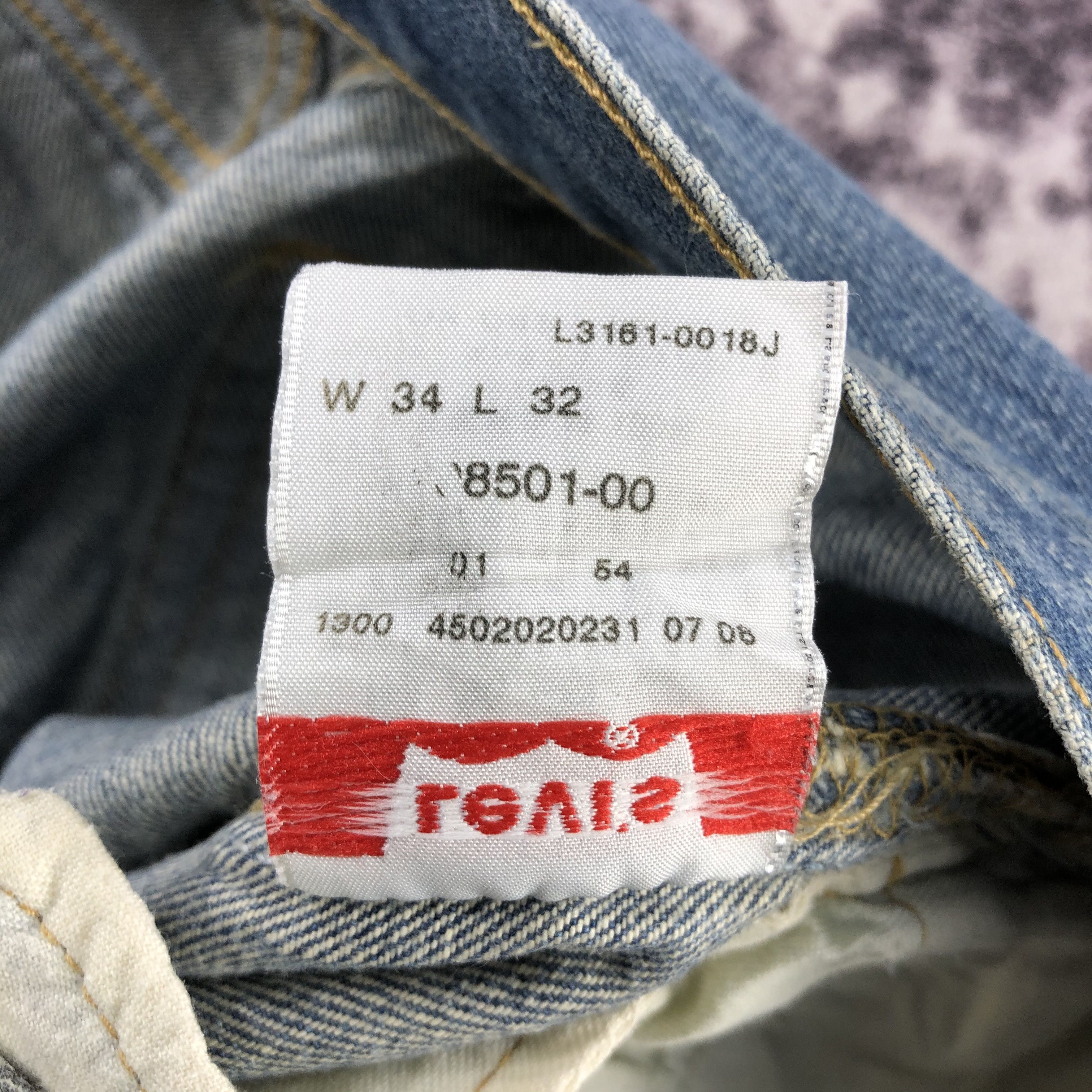 Levi's Vintage Blue Wash Levis 501 Jeans-JM2825 Size US 34 / EU 50 - 14 Thumbnail