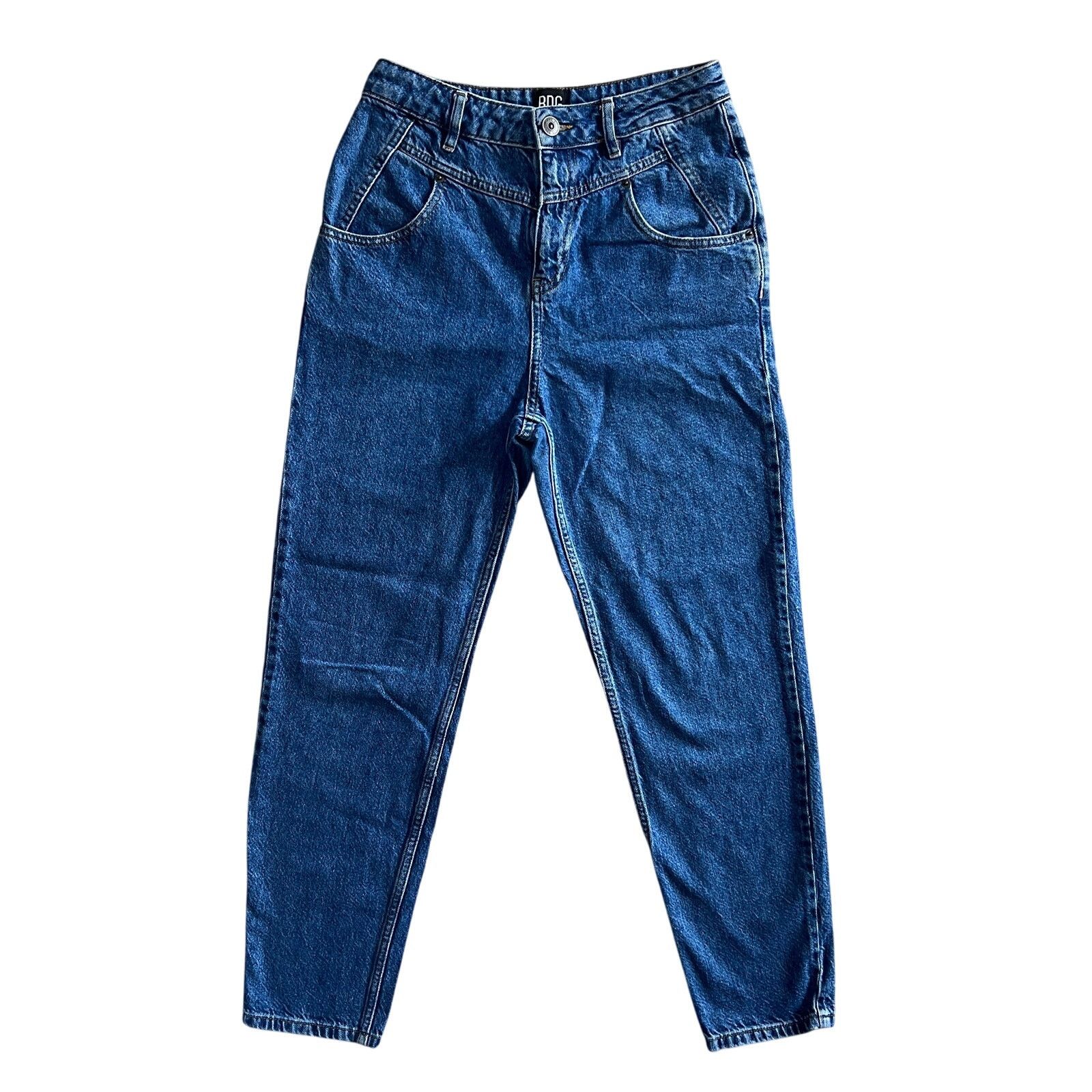 Bdg BDG High Rise Mom Jeans Blue Denim W29 L32 Tapered Leg Size 29" - 1 Thumbnail
