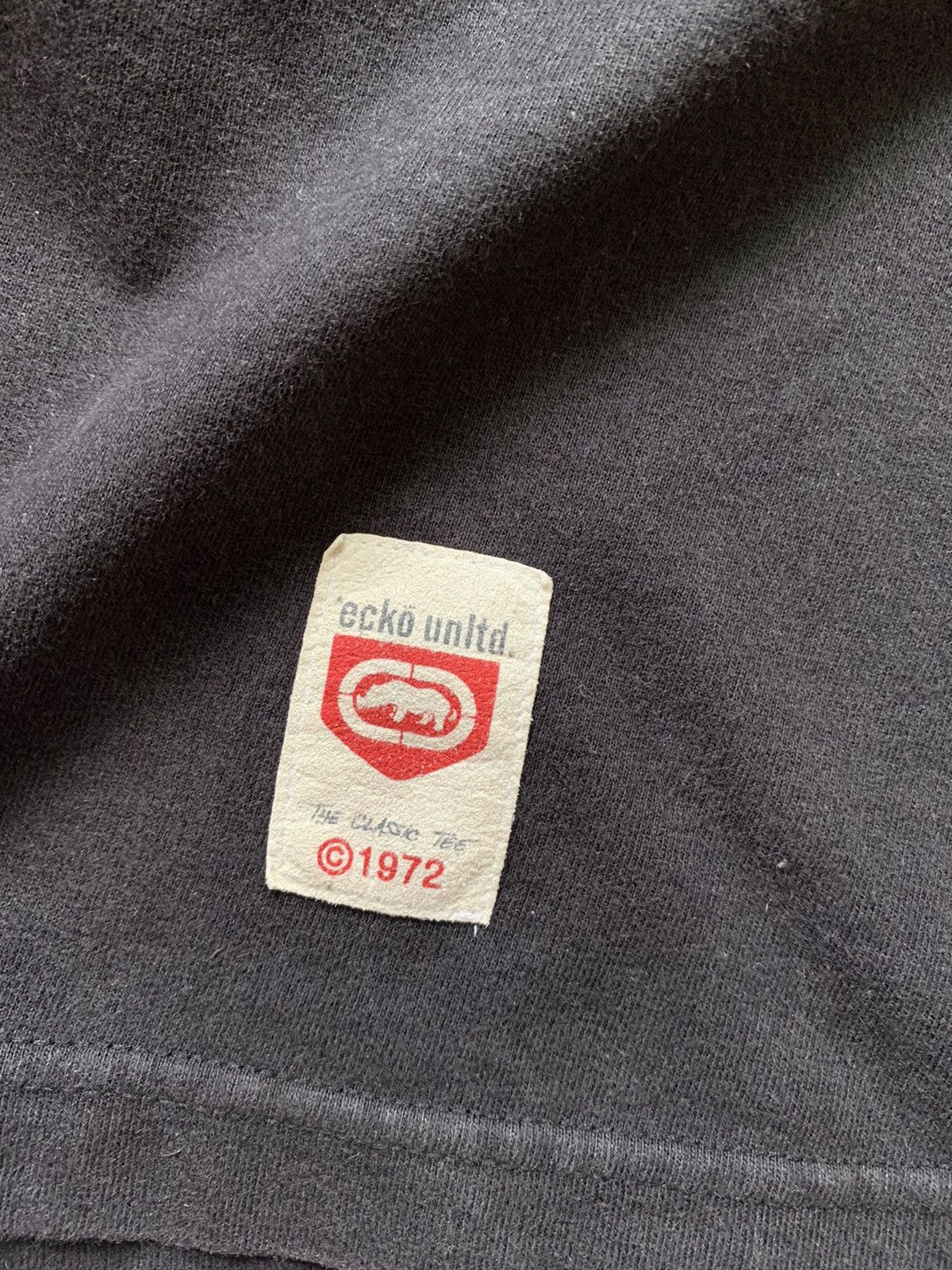 Ecko Unltd. × Vintage Vintage Y2K Ecko Unltd Fuzzy Logik Graphic Tshirt Size US L / EU 52-54 / 3 - 8 Thumbnail