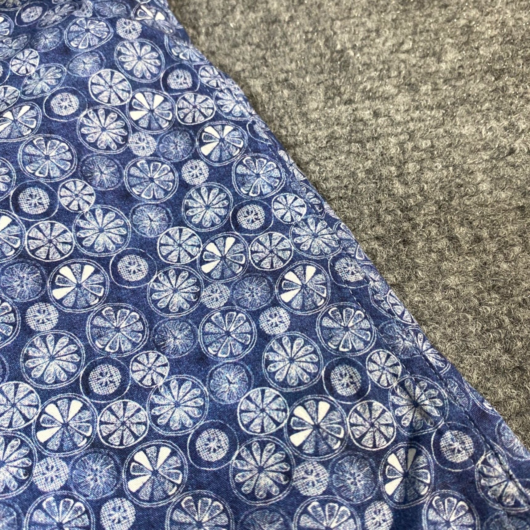 Vintage Lander Urquijo Mens Shirt 40 Floral Spread Collar Blue Long Sleeve Button-Up Size US L / EU 52-54 / 3 - 4 Thumbnail