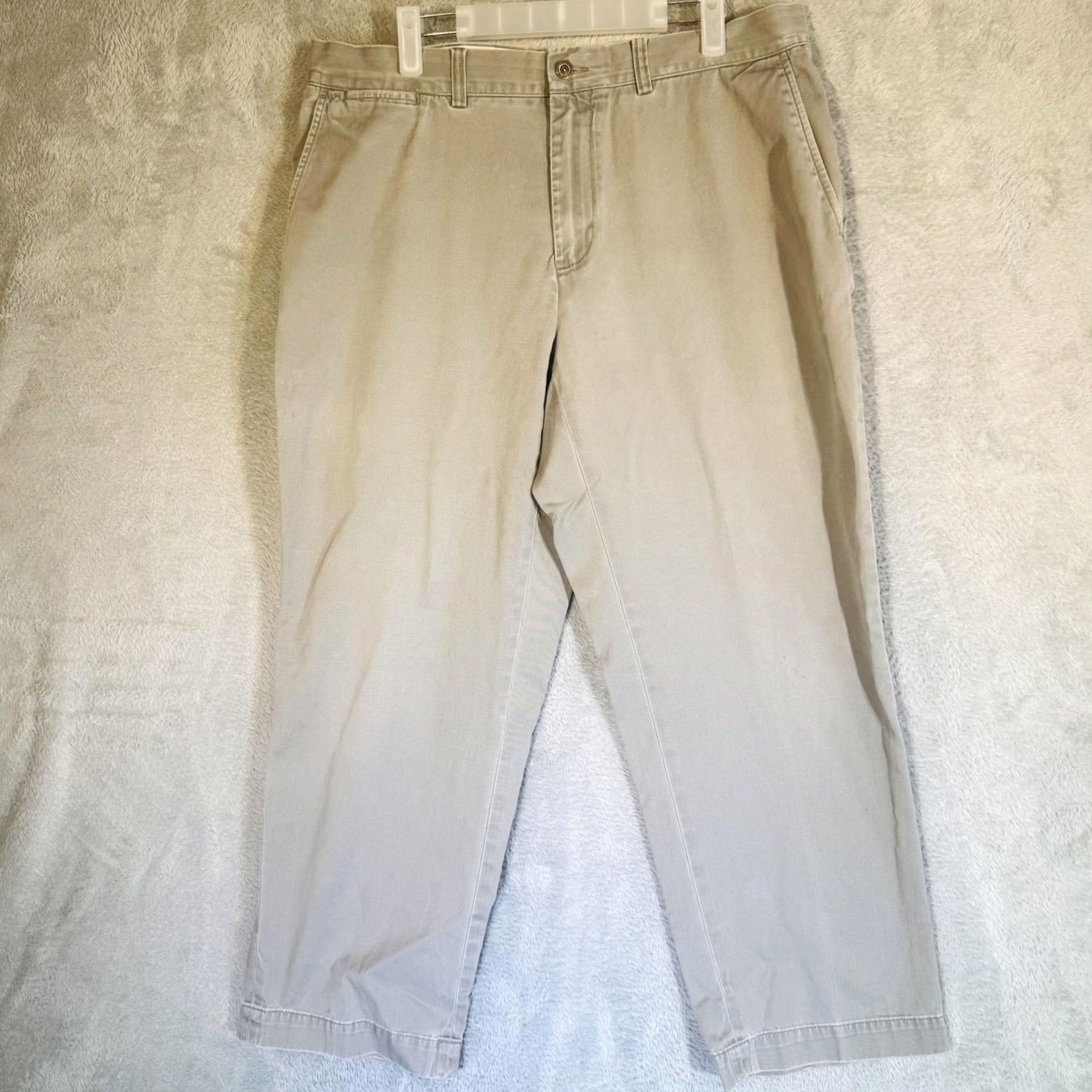 Polo Ralph Lauren Polo Ralph Lauren Preston Chino Pants Mens 38x30 Beige Pleated Cotton Pants with Pockets Logo Button Front Zip Fly Size US M / EU 48-50 / 2 - 5 Thumbnail