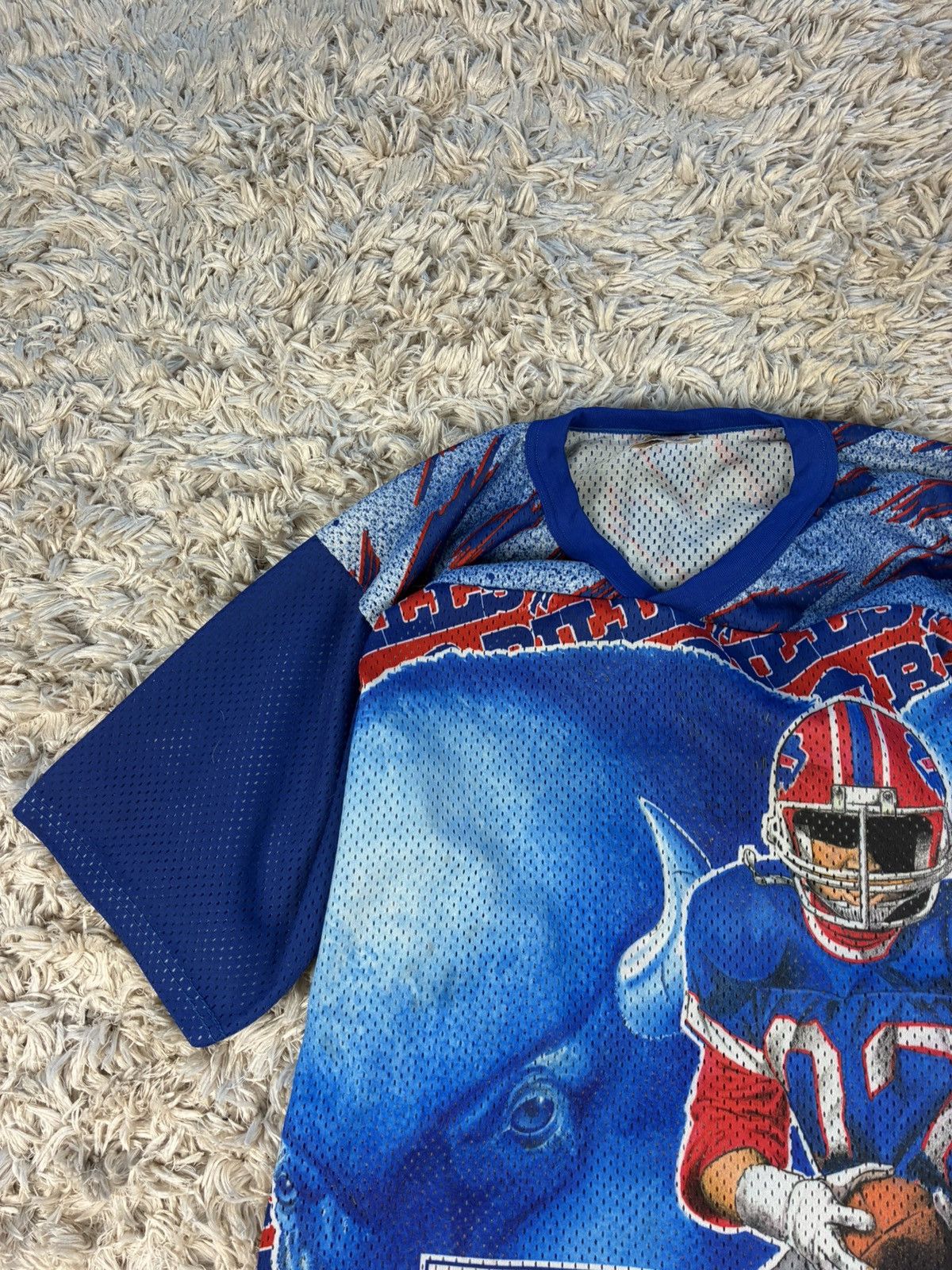 Ccm 80s CCM Buffalo Bills All Over Print Jersey Size US S / EU 44-46 / 1 - 5 Thumbnail