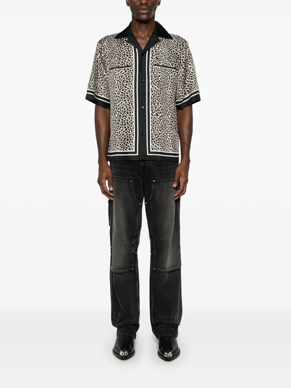 Amiri o1y0525 Cargo Denim Pant in Black Size US 40 / EU 56 - 5 Thumbnail