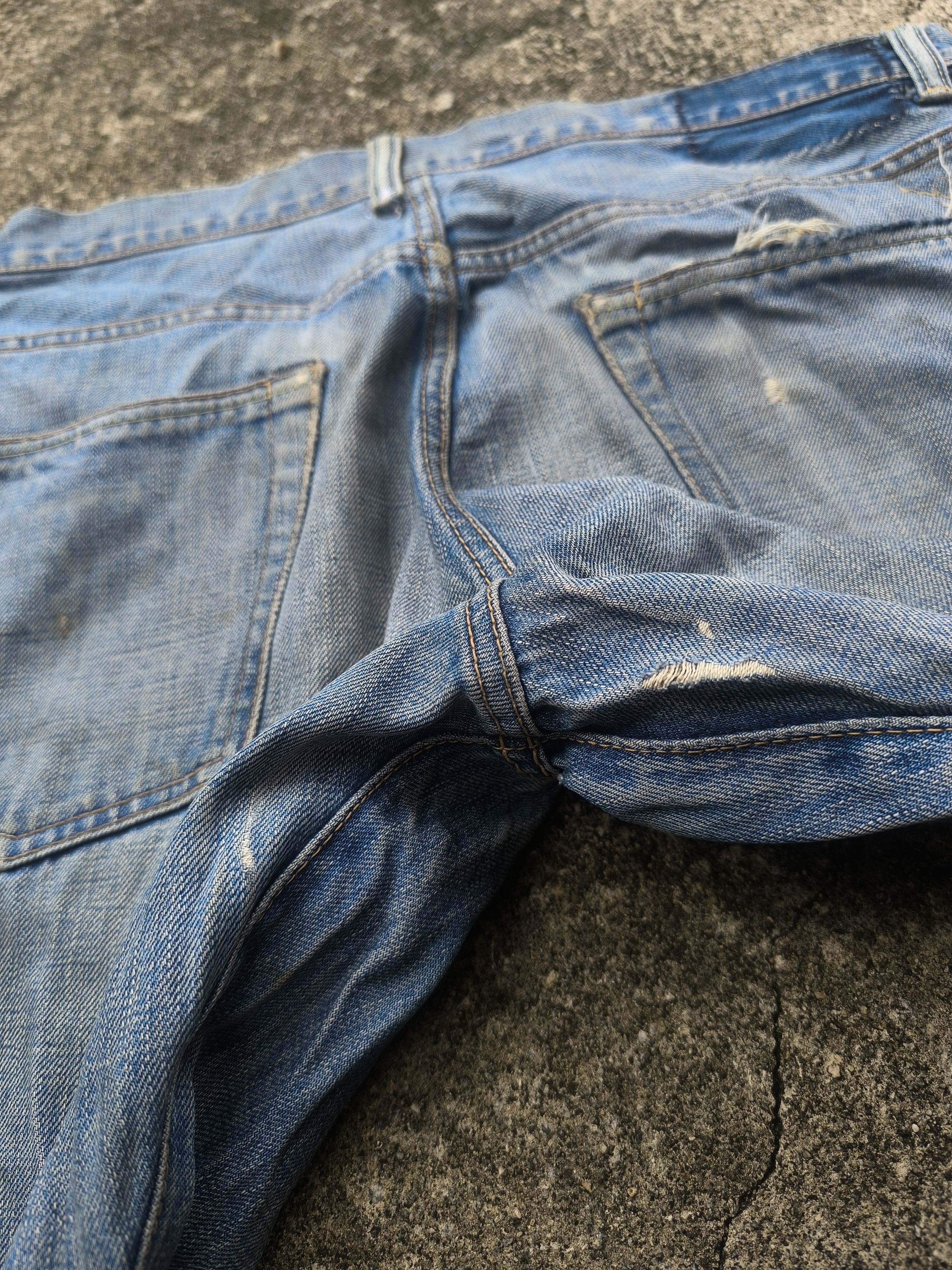 Beams Plus × Japanese Brand DISTRESSED SELVEDGE DENIM BEAMS Size US 34 / EU 50 - 11 Thumbnail