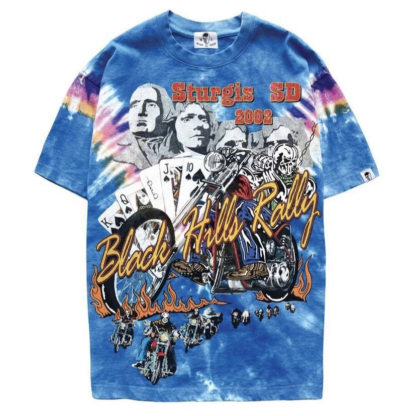 Warren Lotas 2024 WARREN LOTAS STURGIS ROYAL FLUSH TIE-DYE T-SHIRT (L) Size US L / EU 52-54 / 3 - 11 Thumbnail