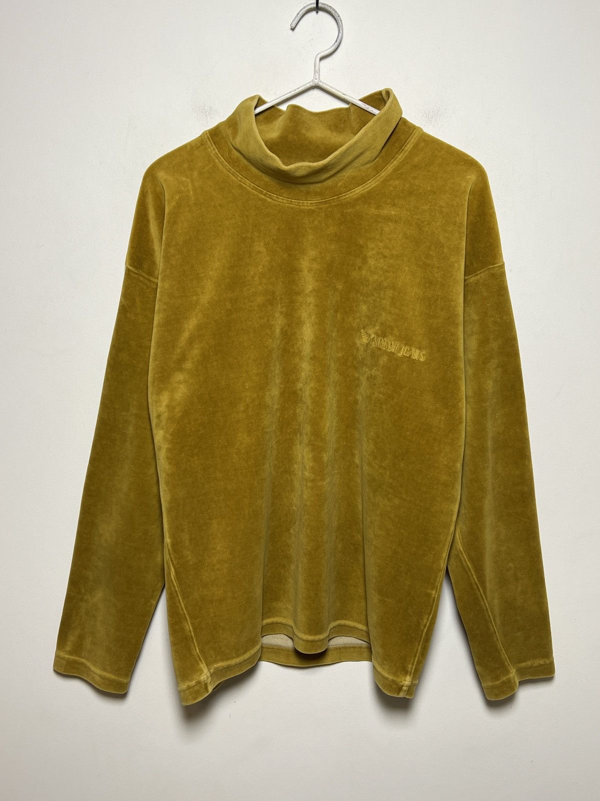 Giorgio Armani Vintage Armani Jeans velvet turtleneck Size US M / EU 48-50 / 2 - 3 Thumbnail