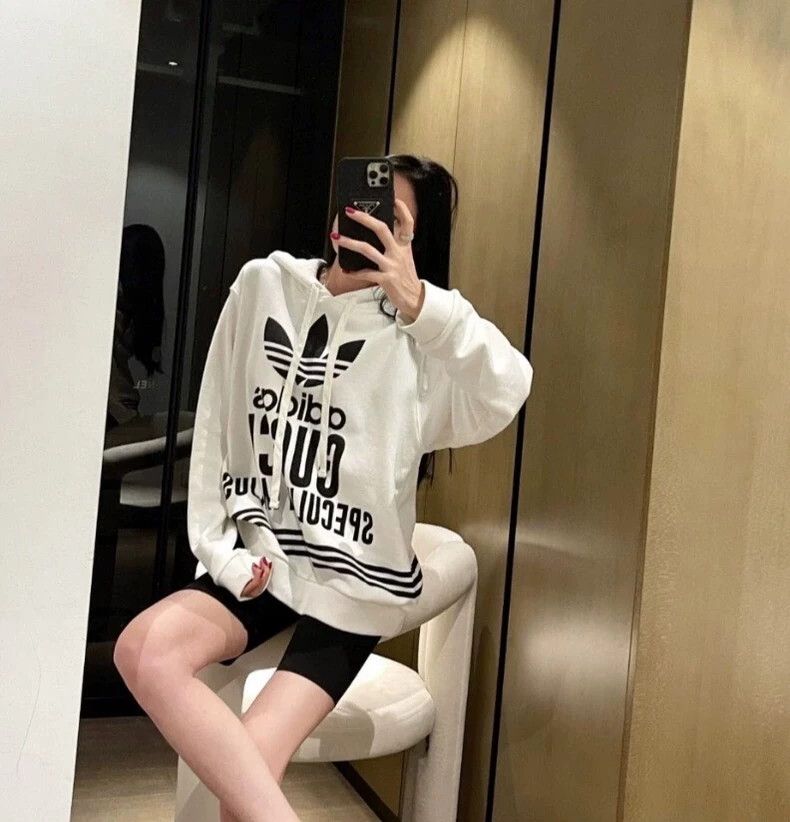 Gucci Gucci Co-branded white logo letter printed cotton hooded d Size US XXL / EU 58 / 5 - 9 Thumbnail