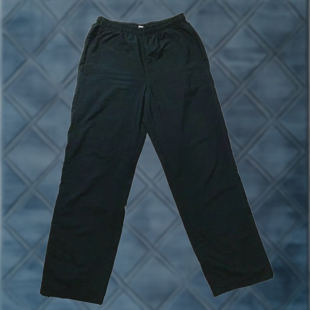 Champion Champion Pants Mens Medium Black Windbreaker Track Sweat Lined Joggers Gym Sport Size US 31 - 1 Thumbnail