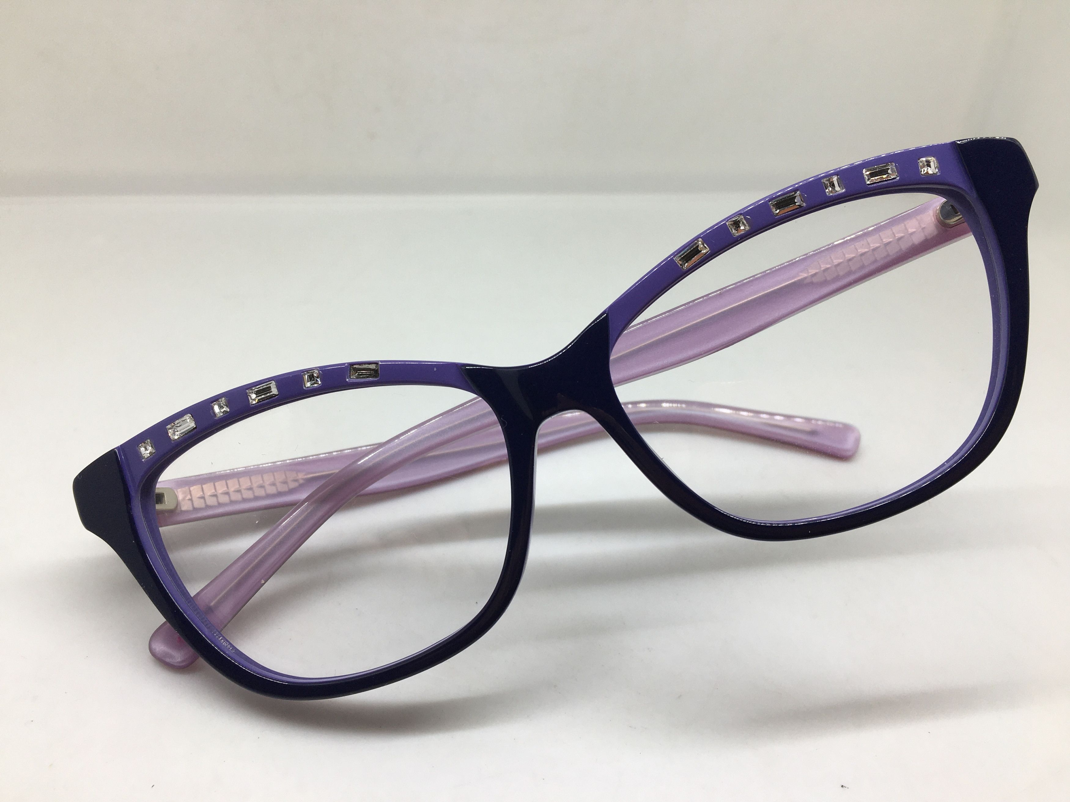 Betsey Johnson Betsey Johnson Purish Blue Cat Eye Eyeglasses Frame Diva Size ONE SIZE - 5 Thumbnail