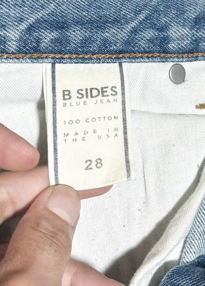 B Sides B sides Washed Blue Distressed Stowe Boyfriend Jeans Size 28" / US 6 / IT 42 - 7 Thumbnail
