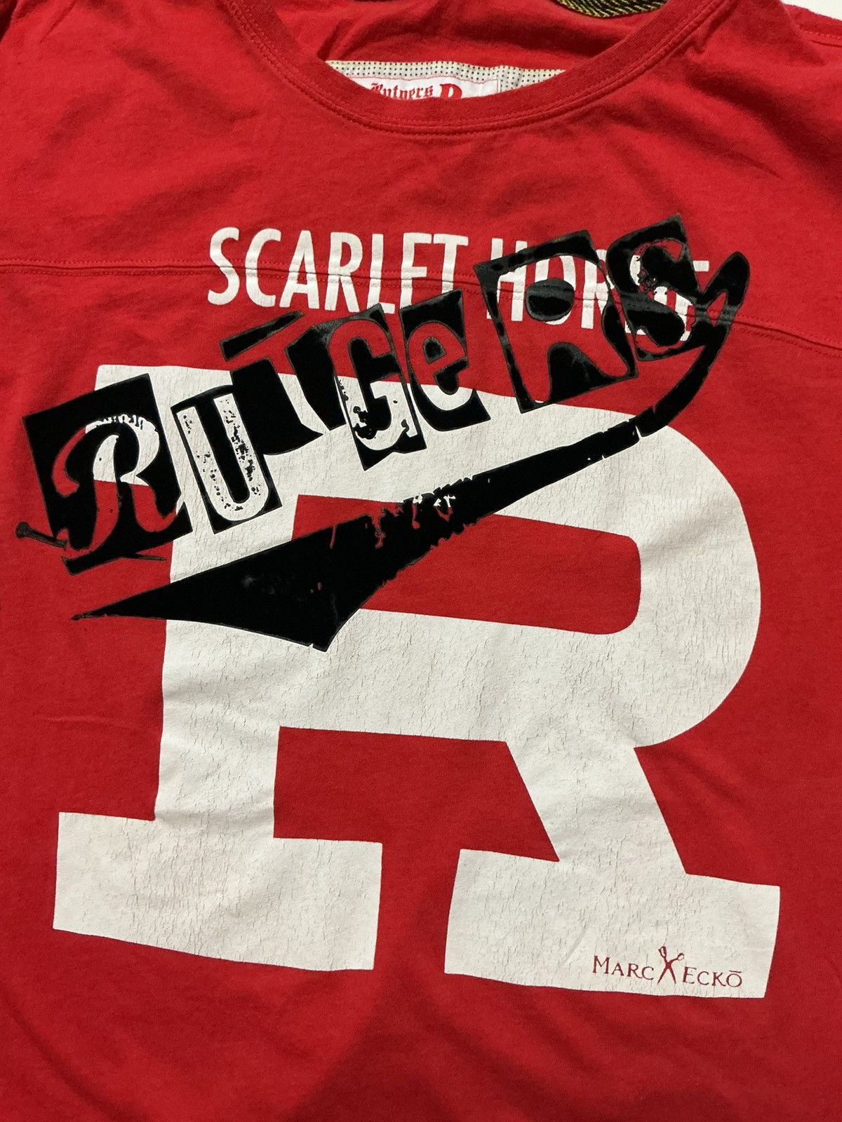 Marc Ecko Marc Ecko Rutgers University Scarlet Knights Y2K T-Shirt Size US XXL / EU 58 / 5 - 6 Thumbnail