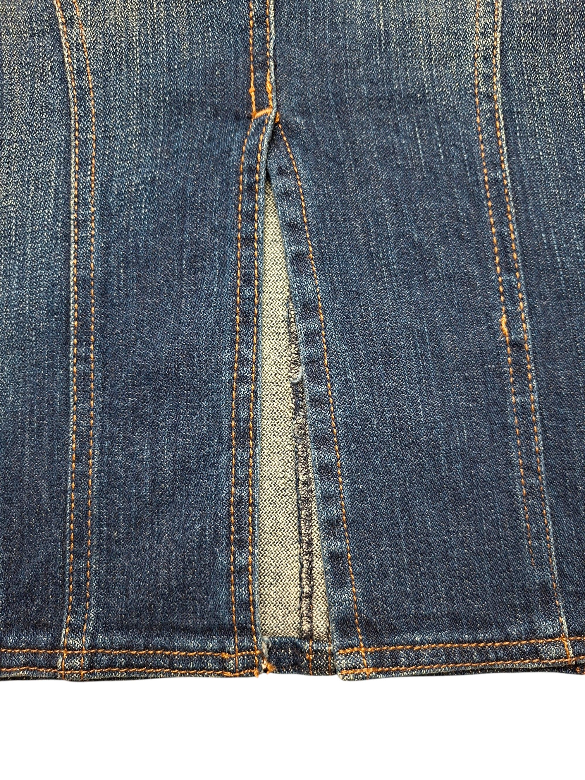 Versace Jeans Couture VTG 00s Versace Jeans Couture VJC Denim Skirt Archive Size 30" / US 8 / IT 44 - 6 Thumbnail