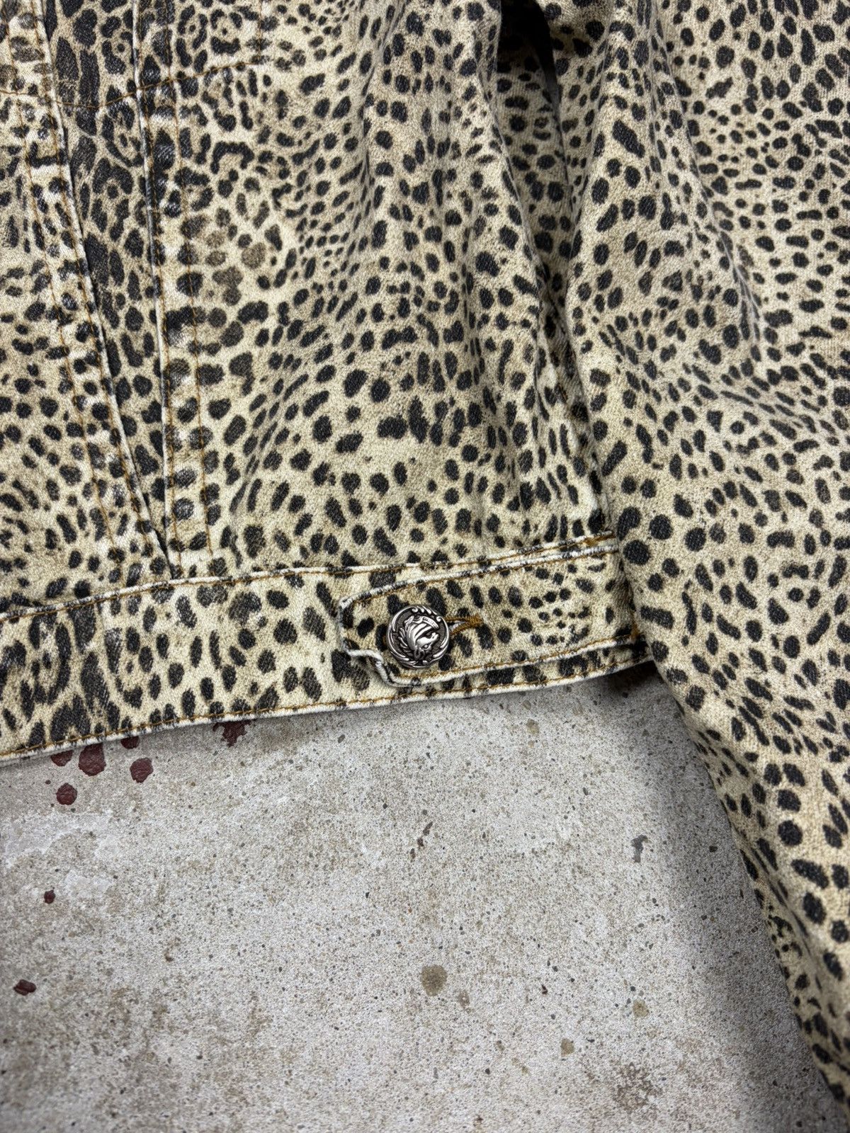 Roberto Cavalli Vintage 1990s Roberto Cavalli Leopard Animal Print Jacket Size S / US 4 / IT 40 - 5 Thumbnail