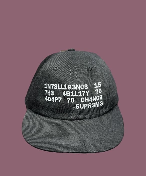 Supreme Supreme Intelligence 6-Panel Black Hat | Grailed