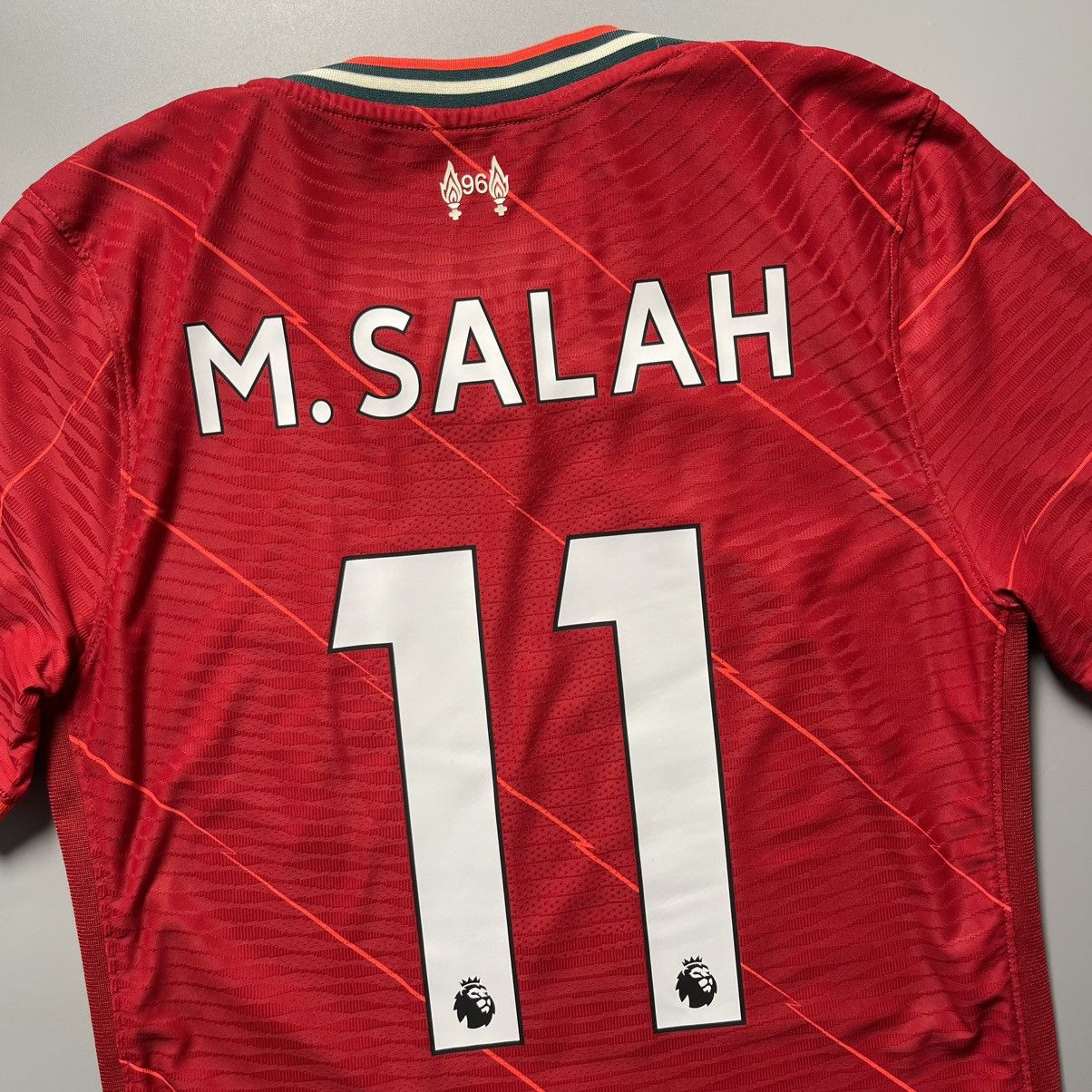 Nike × Vintage LIVERPOOL NIKE 2021/2022 FOOTBALL HOME JERSEY #11 SALAH Size US S / EU 44-46 / 1 - 12 Thumbnail