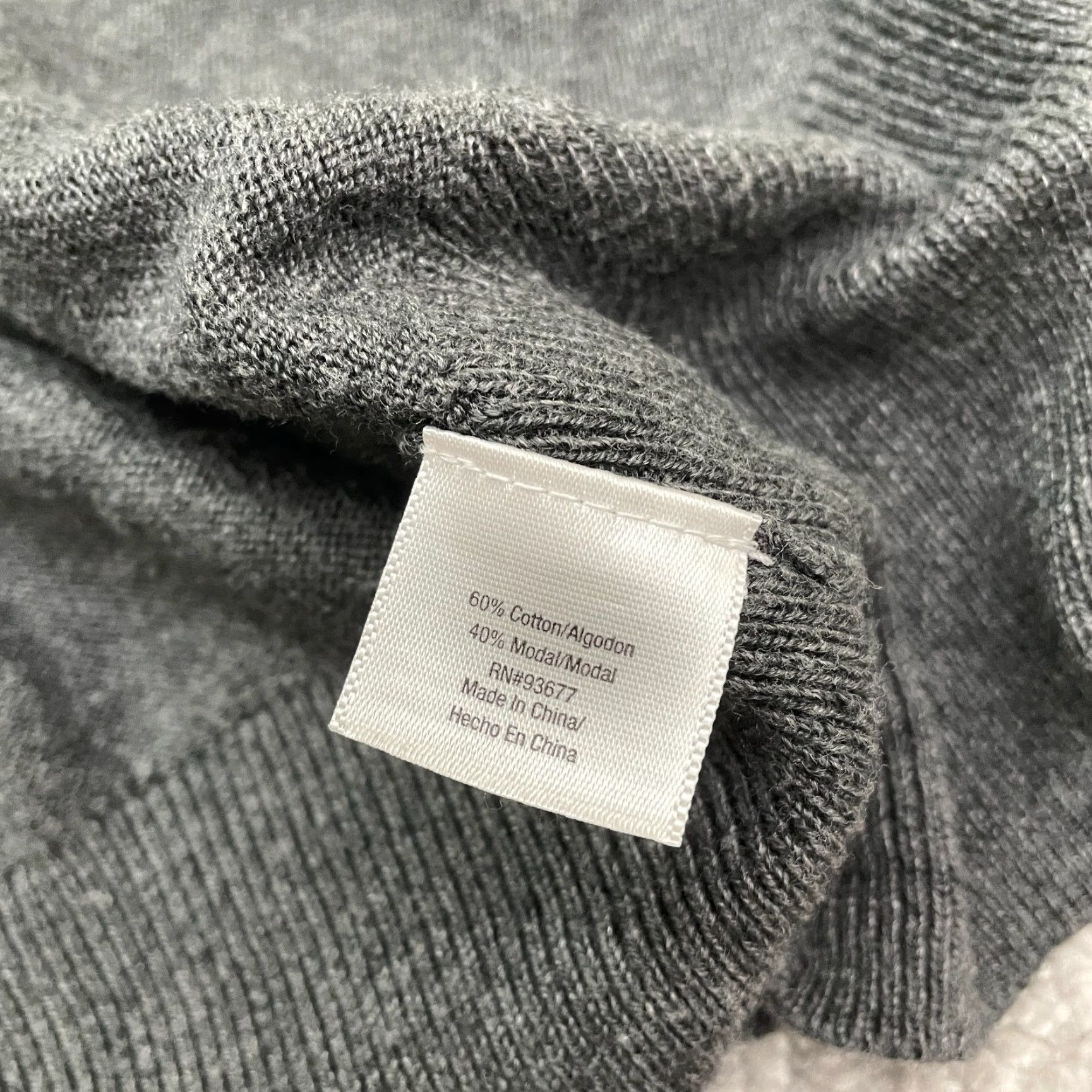 Vintage A New Approach Cardigan Women M Gray Knit Sequin Pocket Lightweight Breathable Cotton Modal Button Long Sleeve Designer Classic Womens Size M / US 6-8 / IT 42-44 - 5 Thumbnail