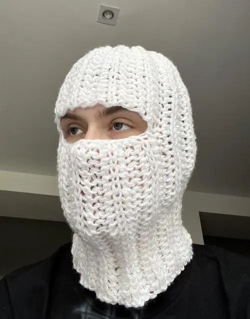 VIBE Handmade Knit Balaclava Face Mask Ski Mask Size ONE SIZE - 8 Thumbnail