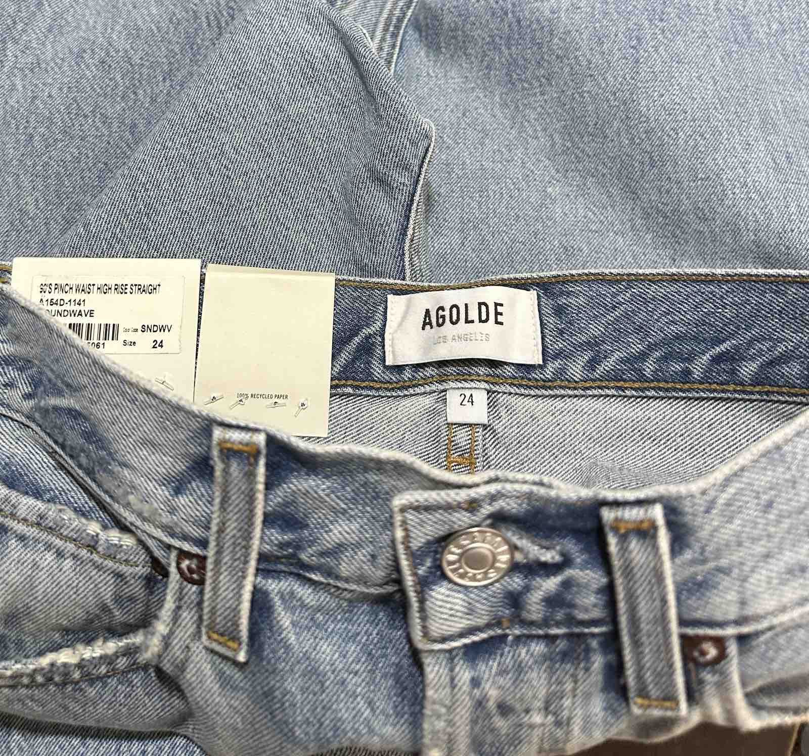 Agolde 90's Pinch Waist high-rise straight jeans Size 24" / US 00 / IT 34 - 3 Thumbnail