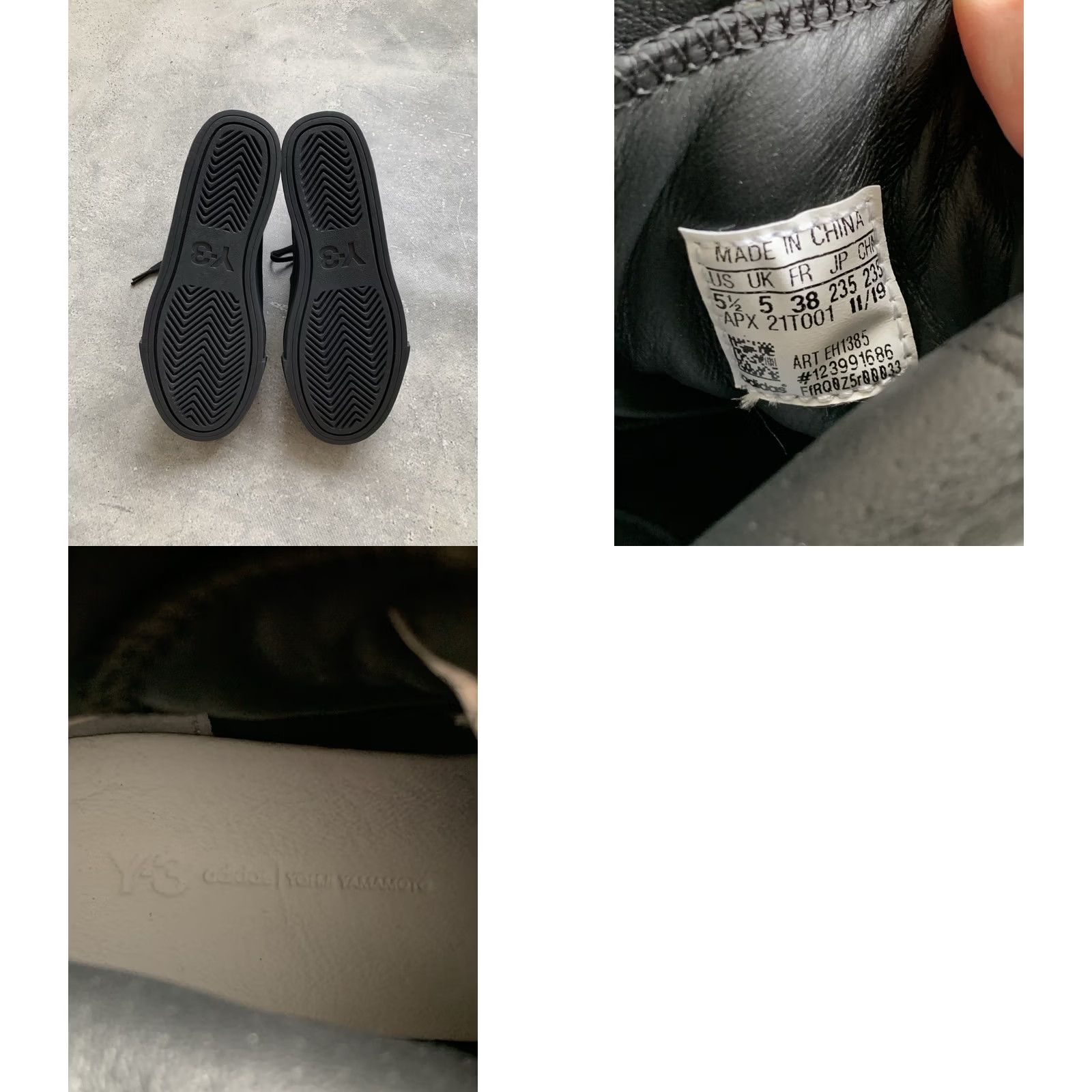 Adidas ADIDAS Y-3 YOHJI YAMAMOTO YUBEN MID SNEAKERS Unisex Adults US 5.5 6.5 Black Sneaker 2019 Size US 5 / IT 35 - 8 Thumbnail