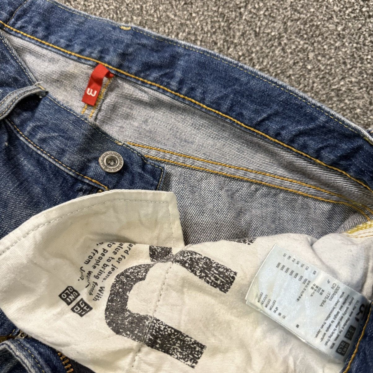 Undercover × Uniqlo 🔥🇯🇵 Vintage 90s Japanese Uniqlo S002 Denim W34 Size US 34 / EU 50 - 12 Thumbnail