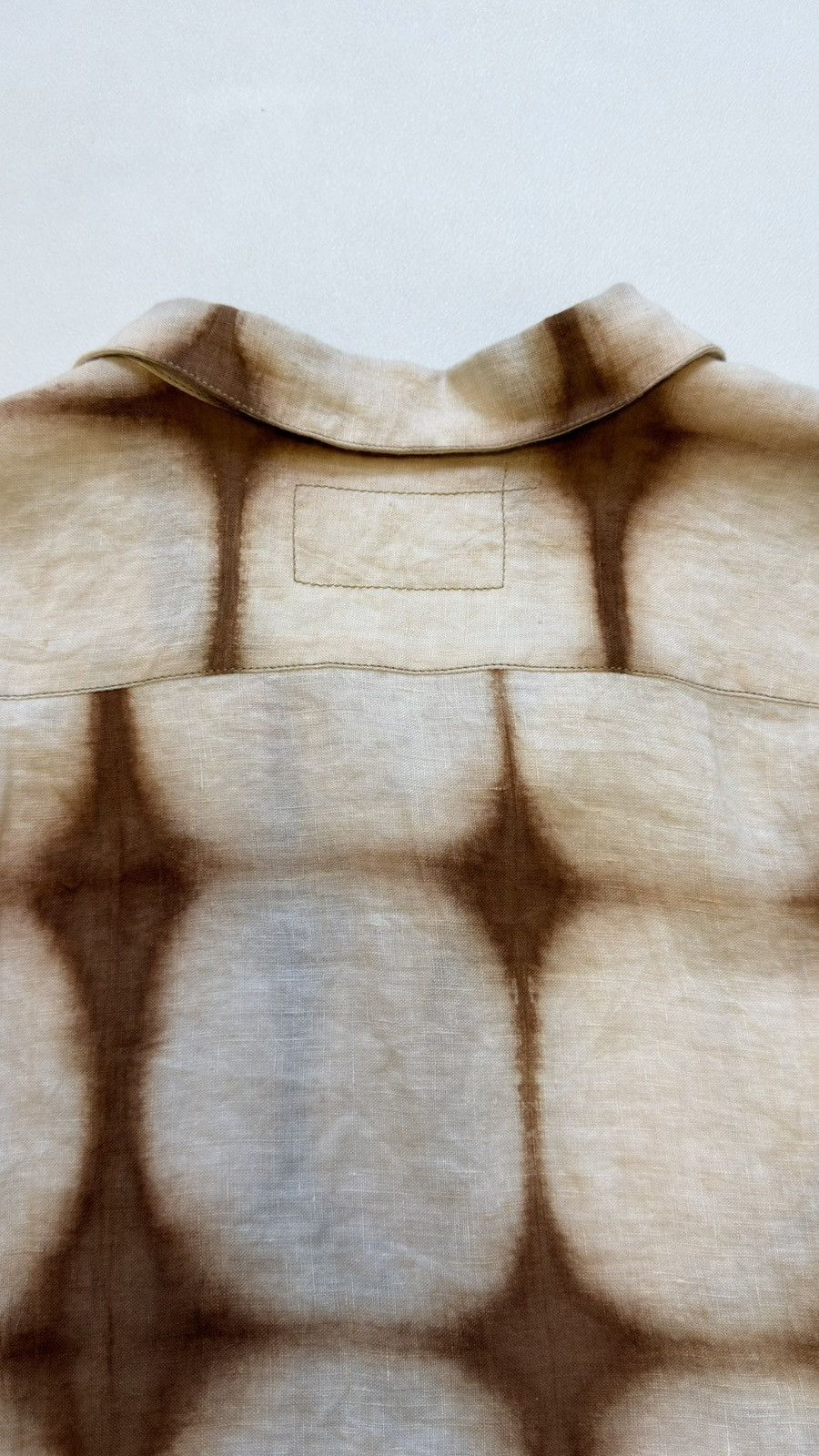 Story Mfg. Brown/Cream ‘Peace Tie Dye’ Shirt Size US XL / EU 56 / 4 - 14 Thumbnail