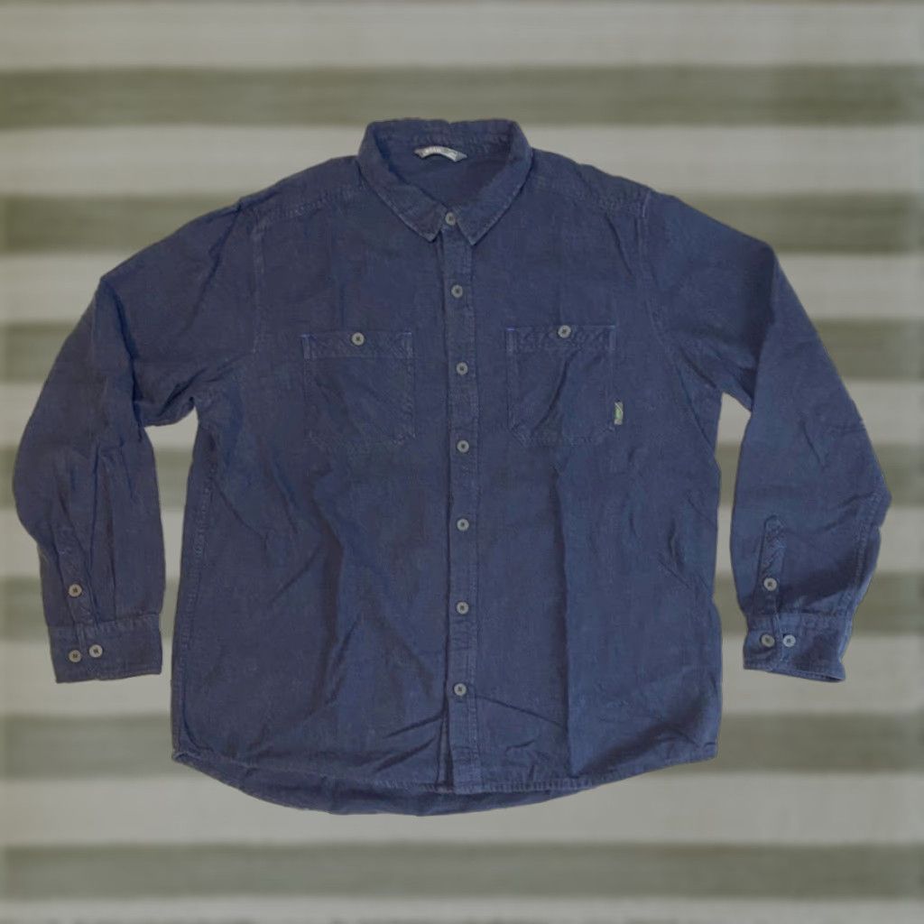 Vintage Stio Men’s Miter Lightweight Flannel Shirt XL Blue Cotton Organic Size US XL / EU 56 / 4 - 1 Thumbnail