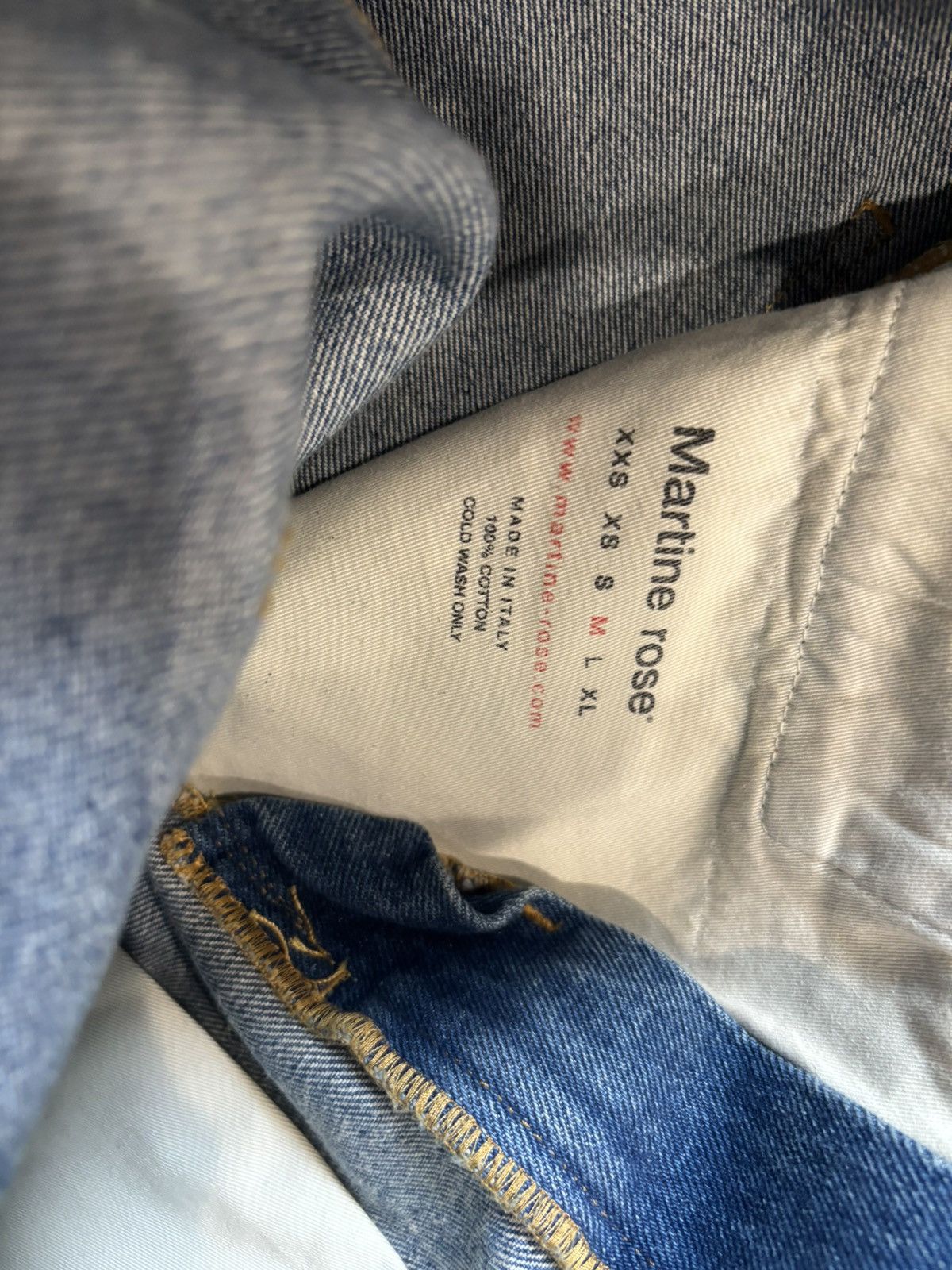 Martine Rose Lightwash Twist Seam Denim Size US 31 - 5 Thumbnail