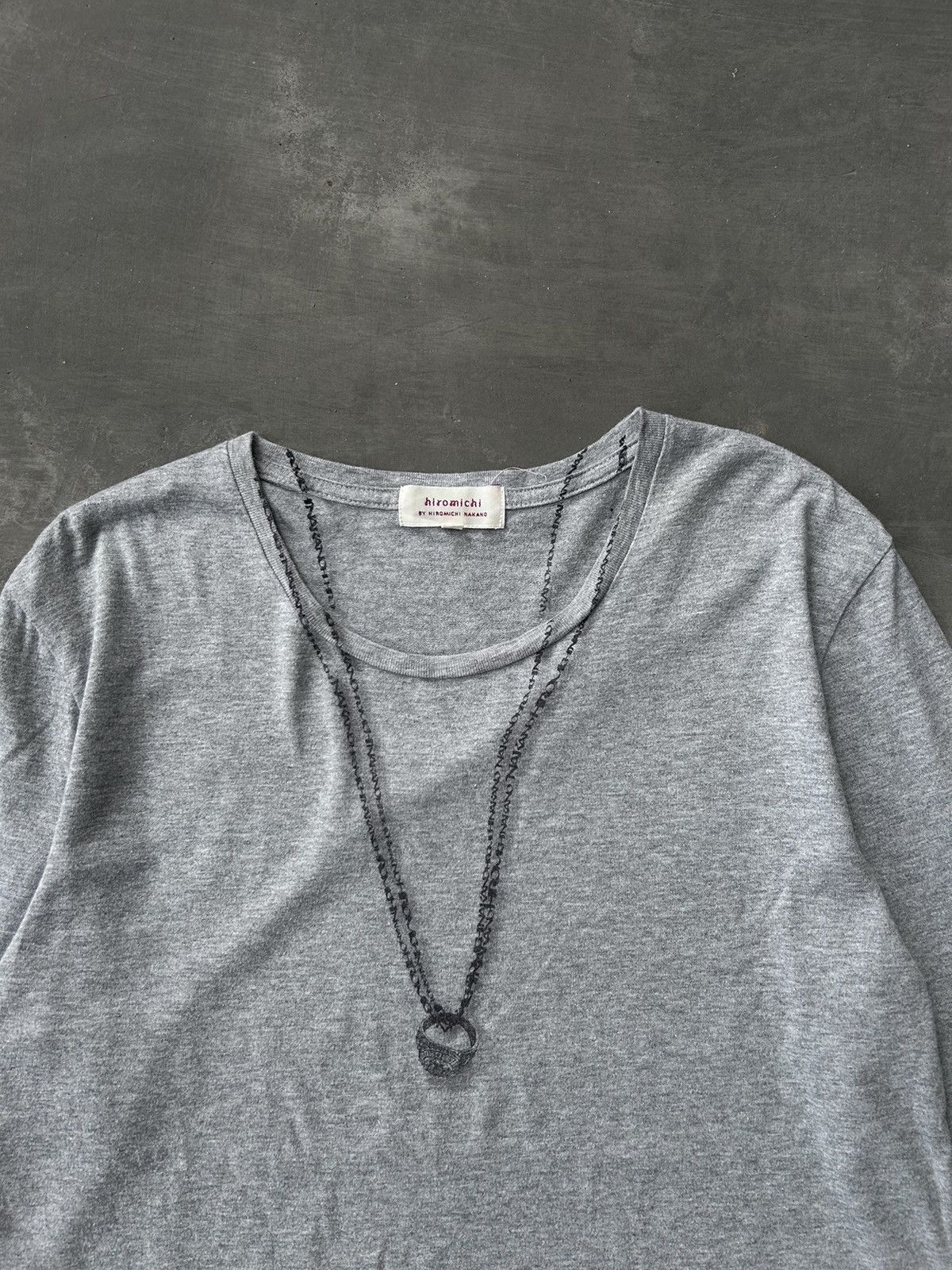 If Six Was Nine Vintage Hiromichi Shaded Nacklace Design Tee Size US M / EU 48-50 / 2 - 2 Thumbnail