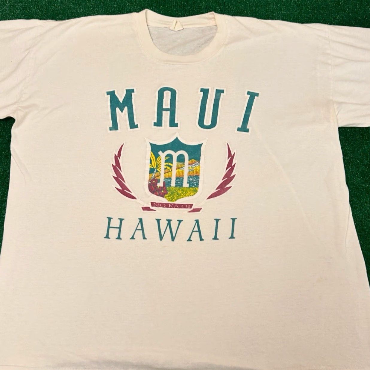 Vintage VINTAGE Maui Hawaii Island Surf Surfer Classic VTG Shirt Mens XL White 90s 80s Hawaii Surf Size US XL / EU 56 / 4 - 3 Thumbnail