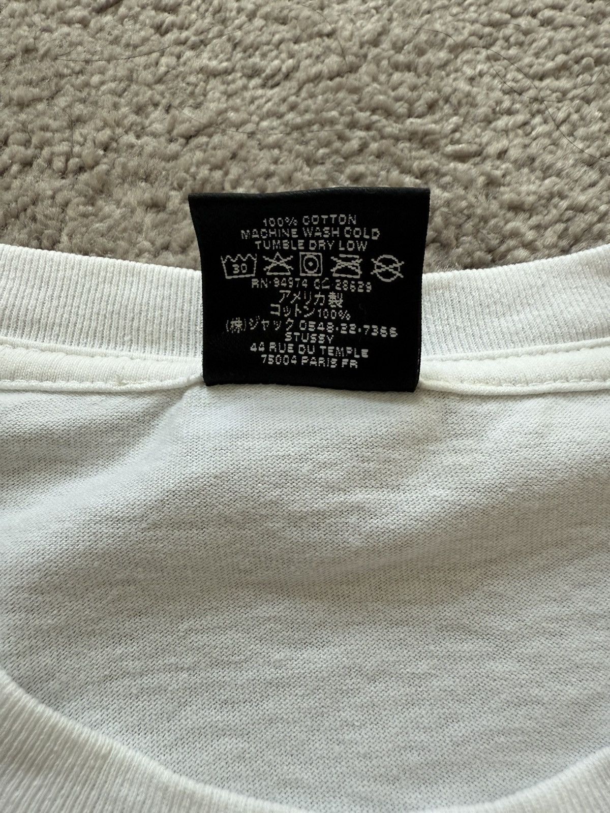 Stussy Stussy Natural Pigment Dyed Tee Used Size Large Size US L / EU 52-54 / 3 - 4 Thumbnail