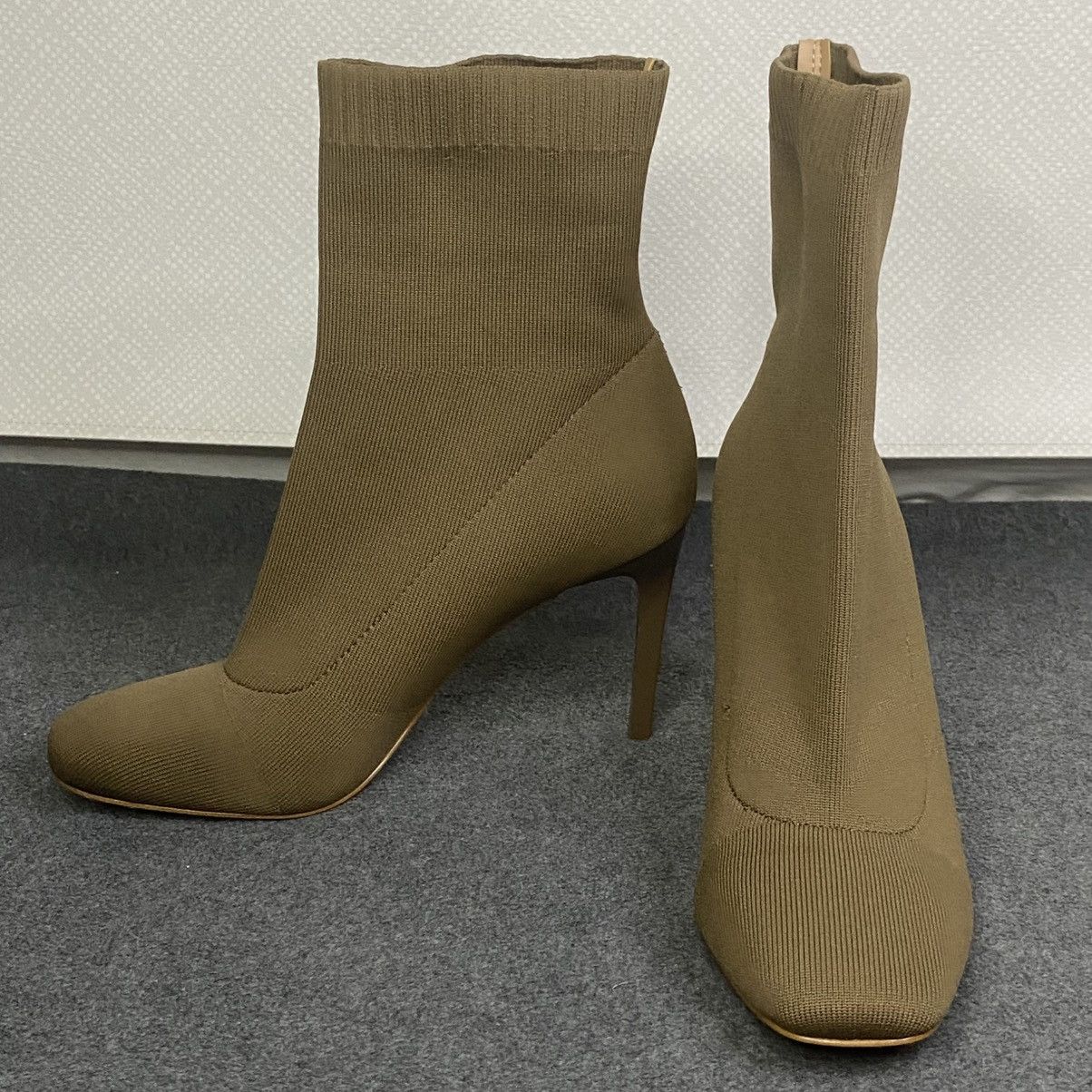 I.N.C INC Knit Sock Boots Women's Stiletto Ankle Taupe 8.5M EUC Size US 8.5 / IT 38.5 - 9 Thumbnail
