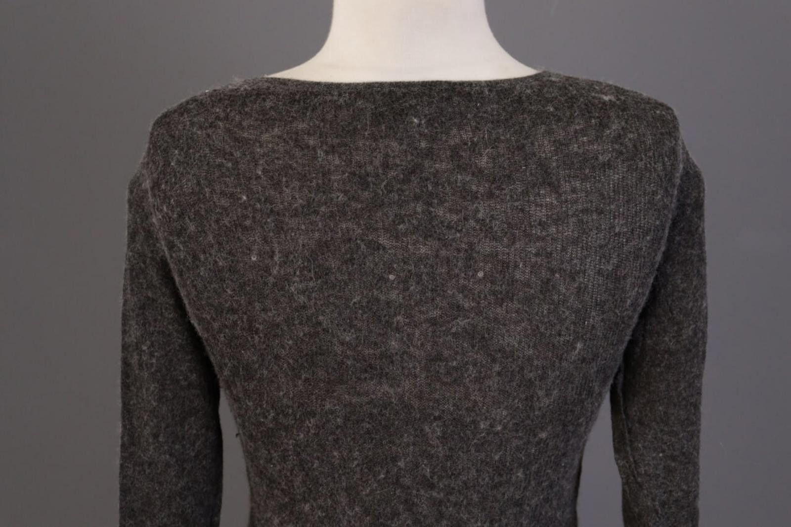 Lanvin Lanvin Gray Alpaca Wool Knitted Pullover Sweater Size S Size S / US 4 / IT 40 - 10 Thumbnail
