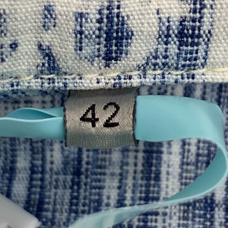 Dior Dior Light blue logo jacquad full printed cotton lapel sin Size US XS / EU 42 / 0 - 6 Thumbnail
