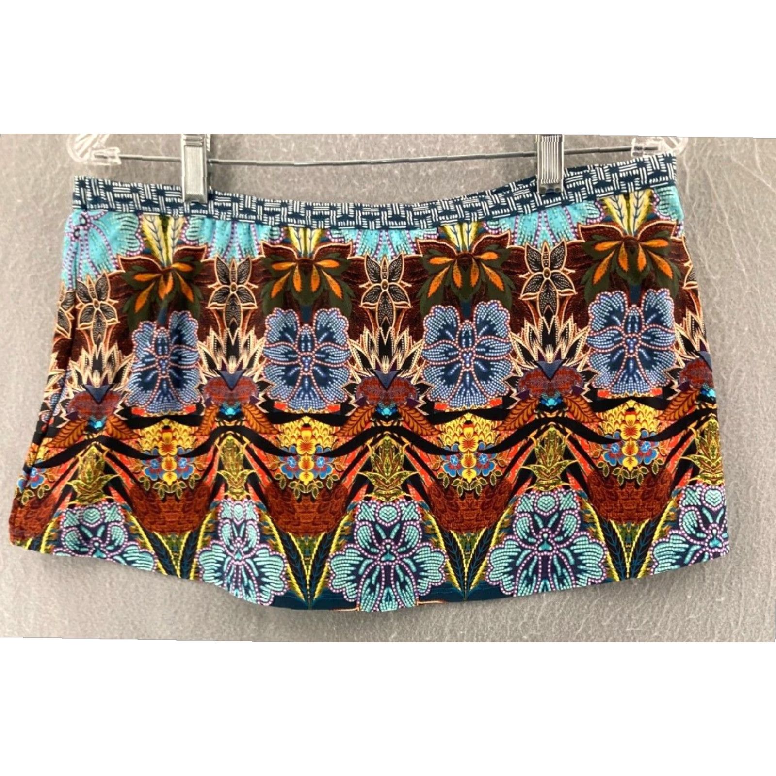 Kenneth Cole Kenneth Cole Womens Mini Skirt Large Boho Colorful Tribal Size 36" / US 14 / IT 50 - 5 Thumbnail