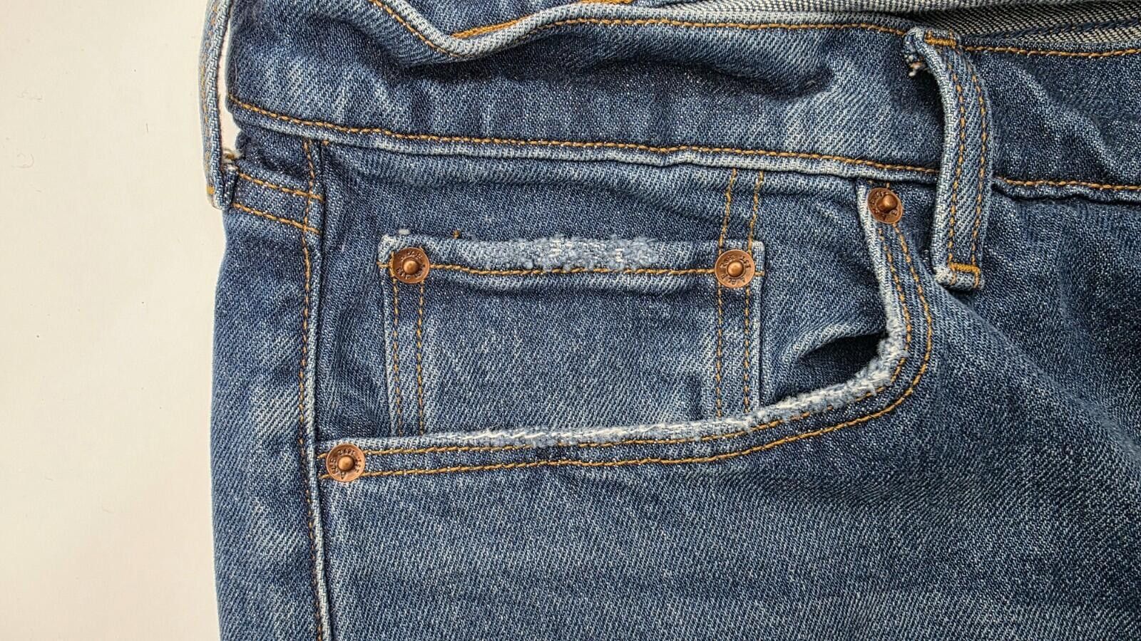 Abercrombie & Fitch Abercrombie & Fitch The Baggy Low Rise Curve Jeans Size 33 Size 33" - 2 Thumbnail