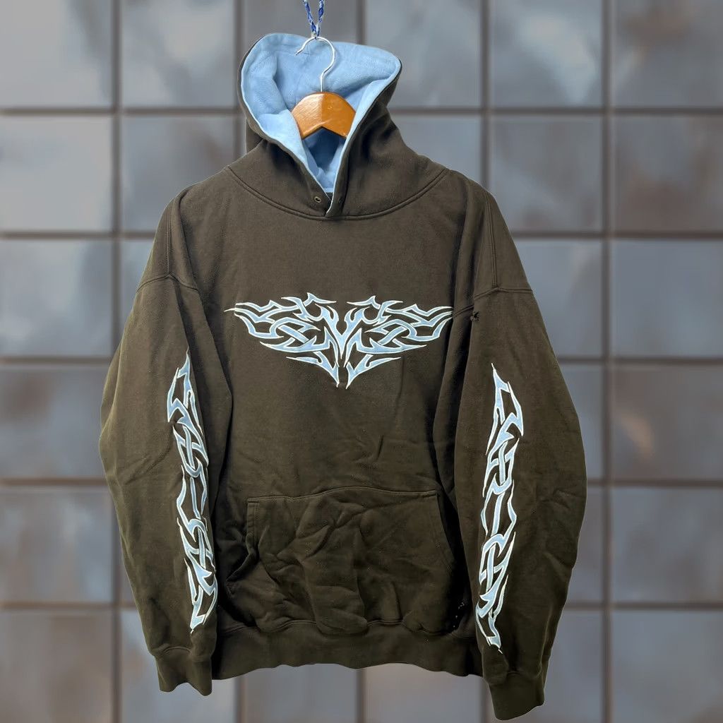 Vintage VINTAGE Sapphire Lounge Hoodie XL Men Brown Cotton Fleece Hooded Long Sleeve Winter Fall Spring Size US XL / EU 56 / 4 - 1 Thumbnail
