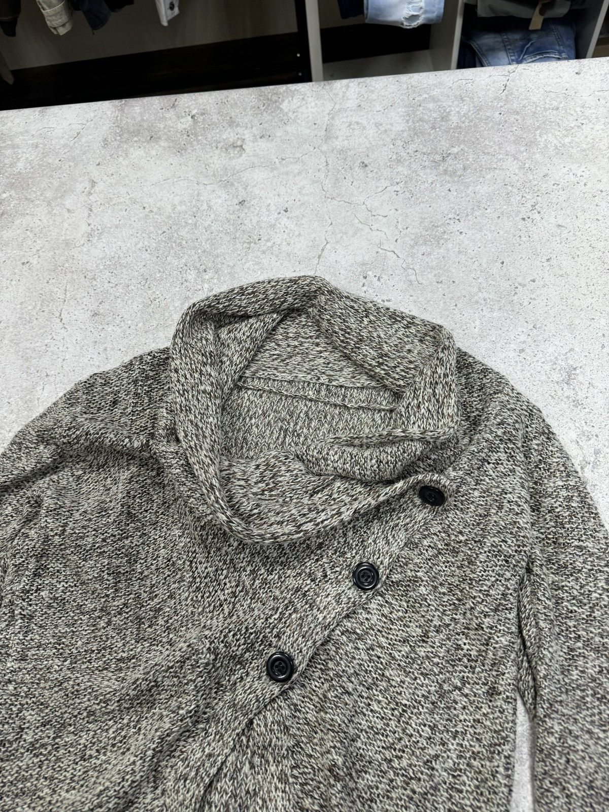 Japanese Brand Vintage Asymmetric Button Long Sweater Size US M / EU 48-50 / 2 - 8 Thumbnail