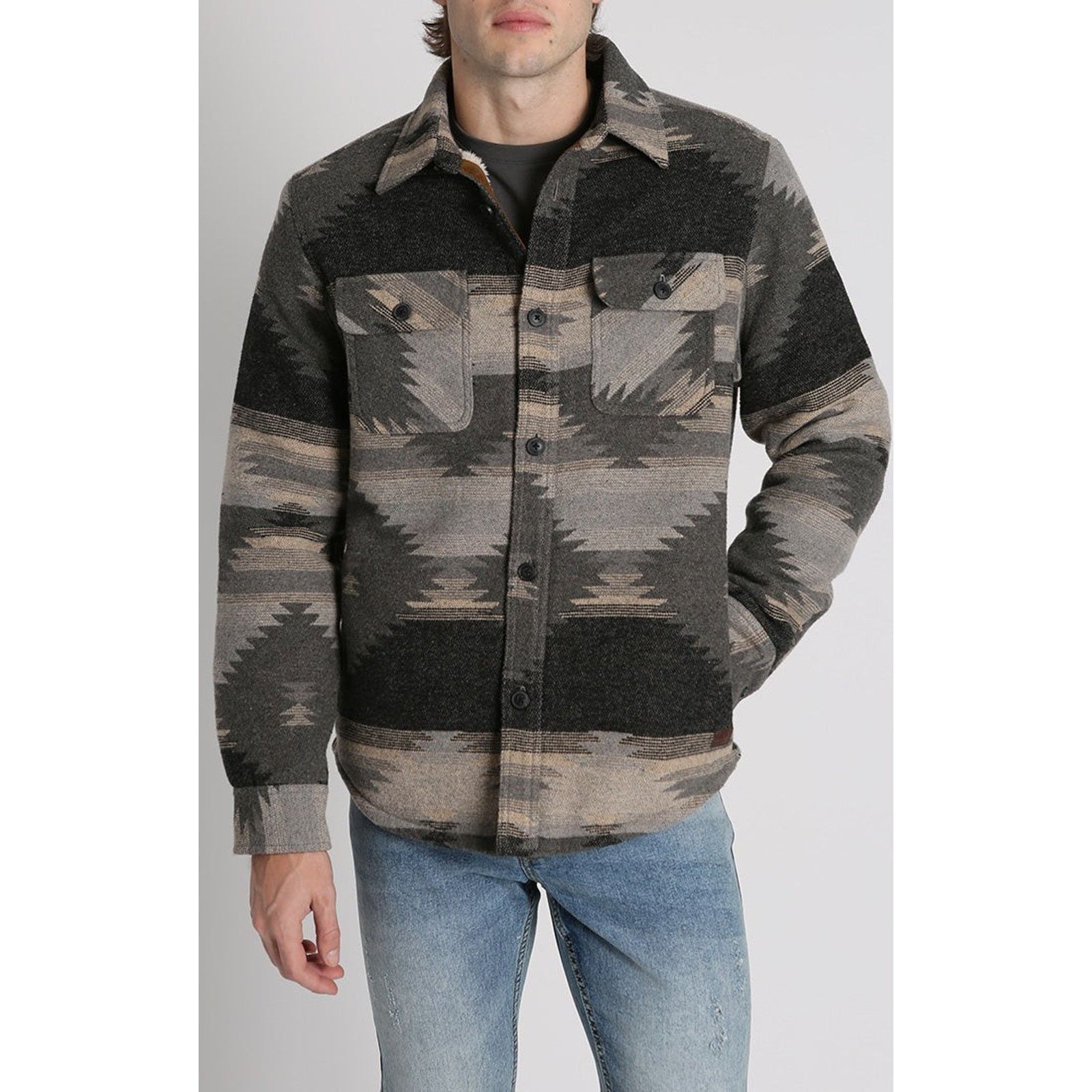 Other Jachs Mens Aztec Southwest Wool Sherpa Fleece Lined Jacket Size US XL / EU 56 / 4 - 2 Thumbnail