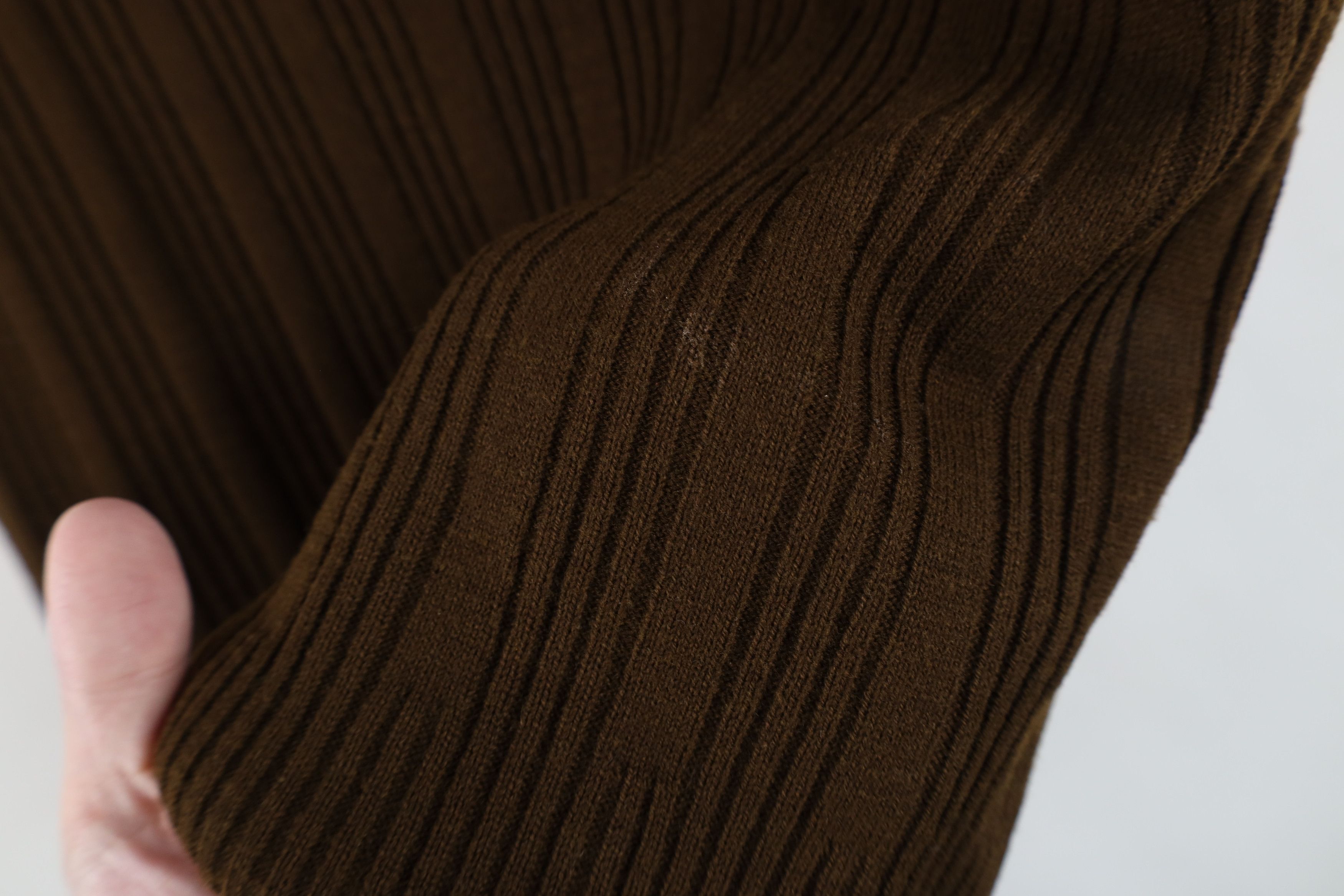 Vintage Vintage 70s Streetwear Chunky Ribbed Knit Sweater Vest Brown Size L / US 10 / IT 46 - 4 Thumbnail