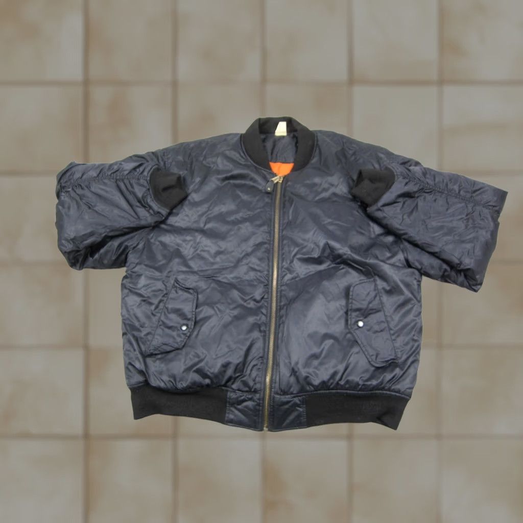 Vintage VINTAGE Bomber Jacket Men XL Blue Orange Reversible Full Zip Flight Size US XL / EU 56 / 4 - 1 Thumbnail